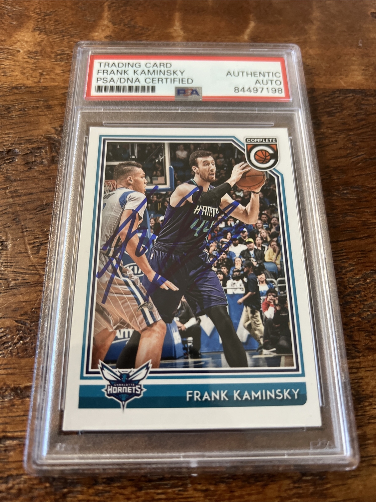 Frank Kaminsky Signed Panini Card Psa Dna Coa Slabbed Autographed Hornets