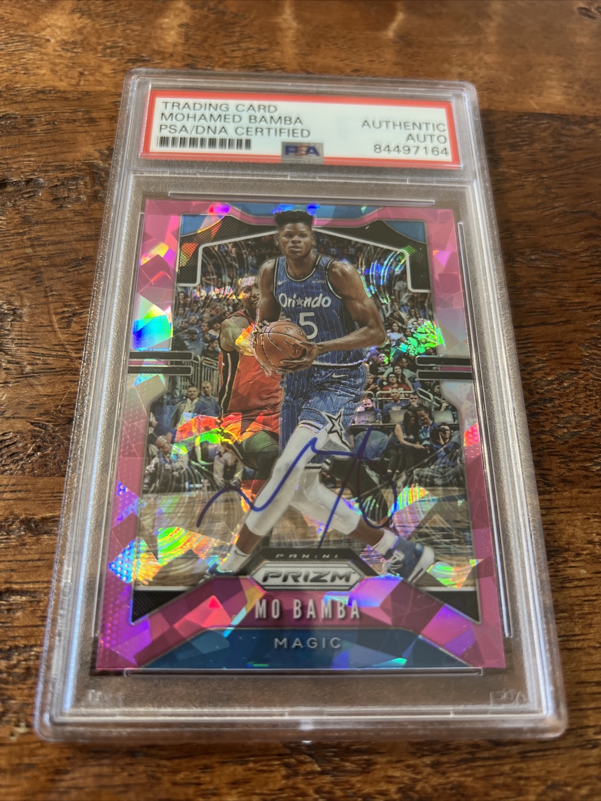 Mo Bamba Signed Prizm Card Psa Dna Coa Slabbed Autographed Magic