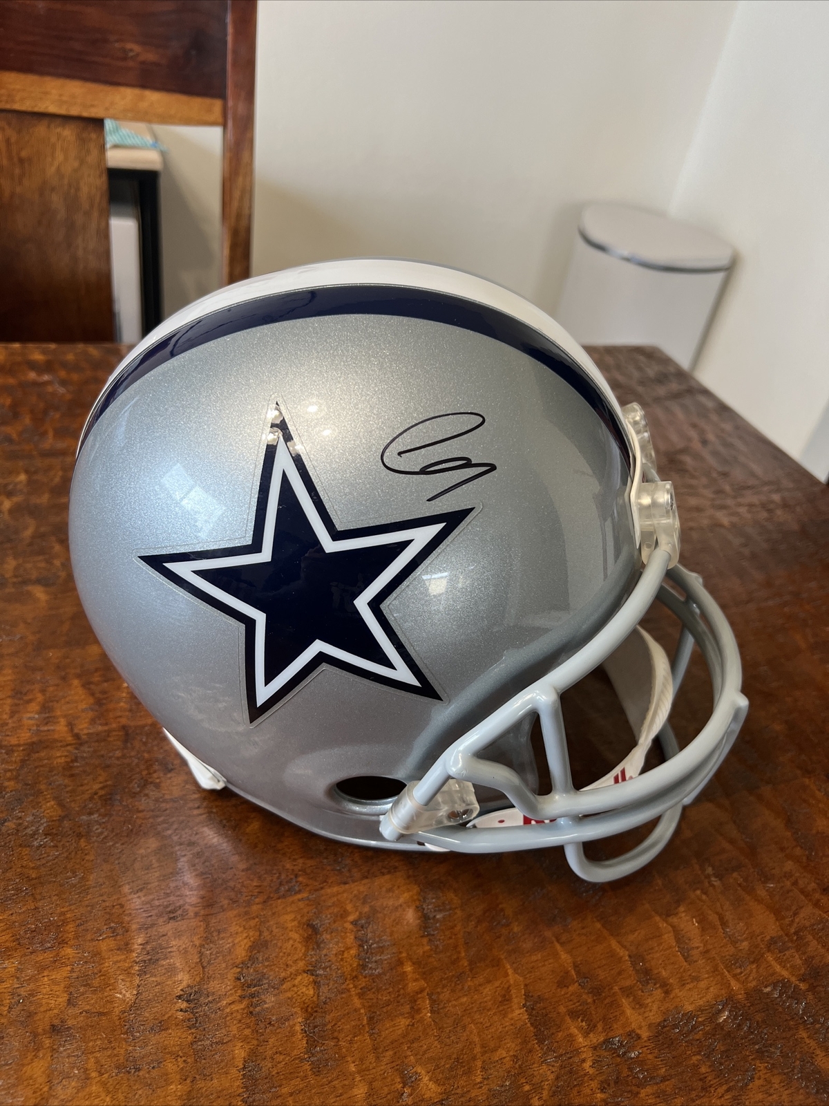 Luka Doncic Signed Dallas Cowboys Helmet PSA DNA Coa Autographed Mavericks