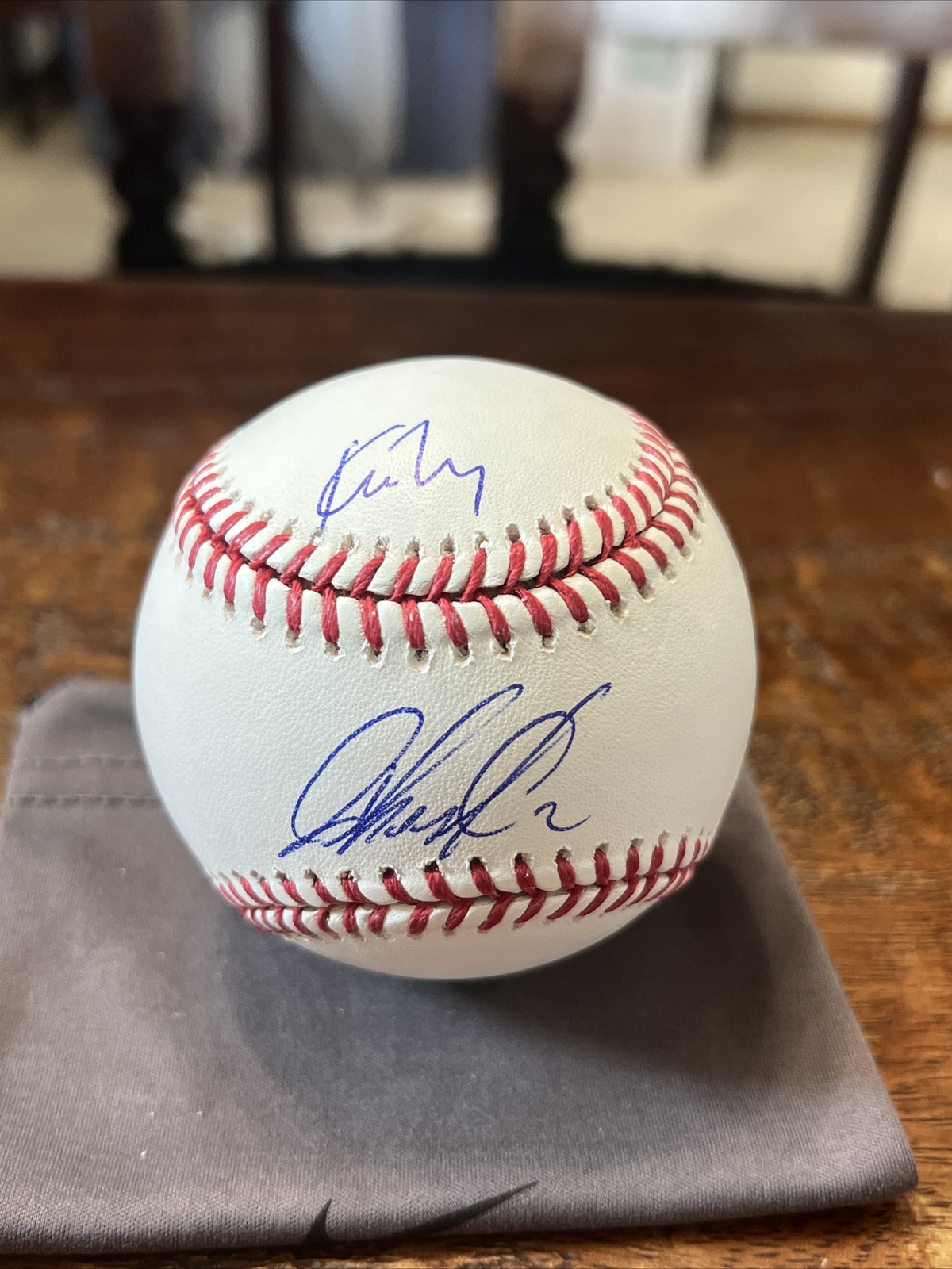Jazz Chisholm & Kim Ng Signed Baseball PSA DNA Coa Marlins Autographed