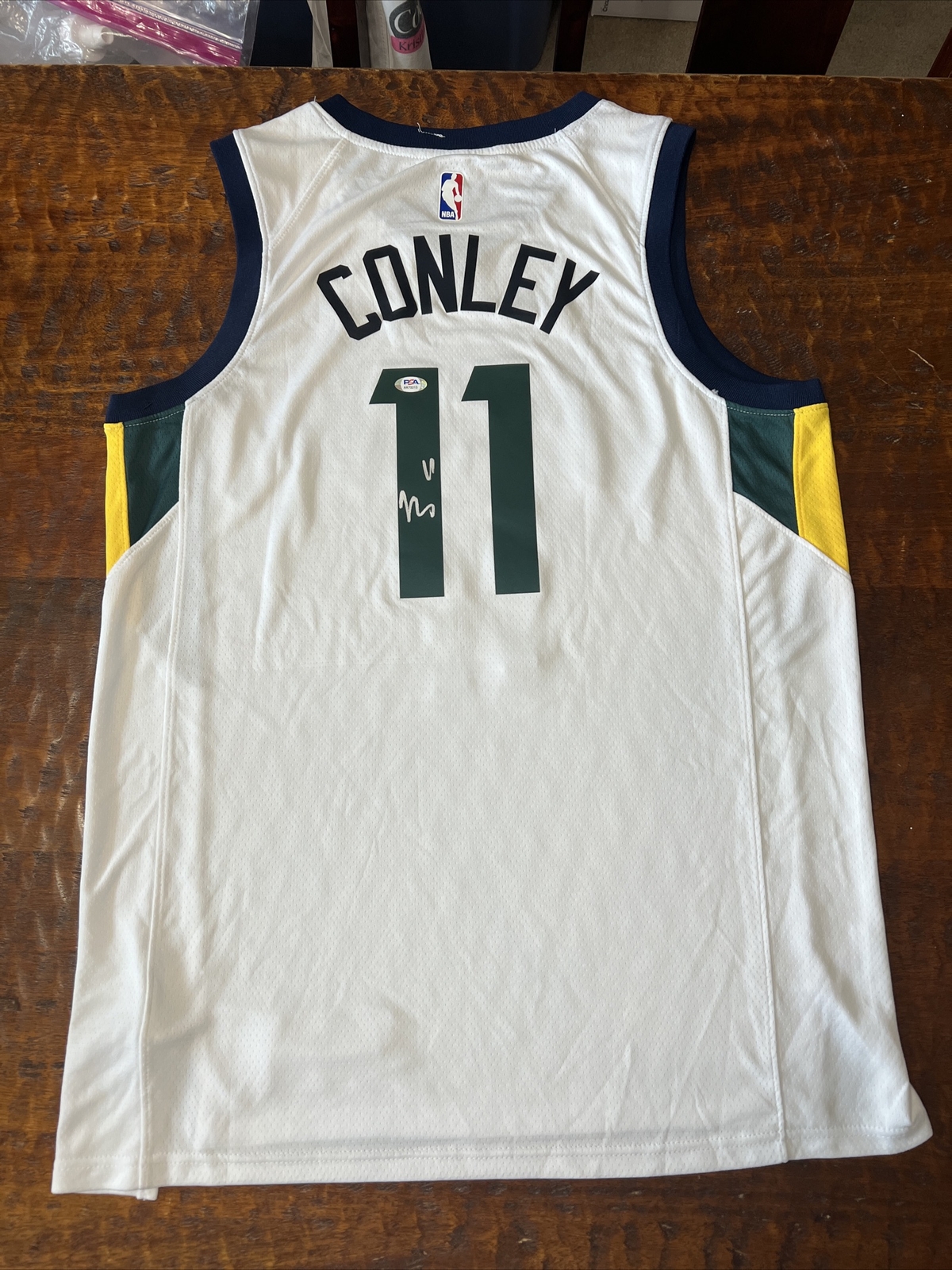 Mike Conley Signed Utah Jazz Jersey PSA DNA Coa Autographed