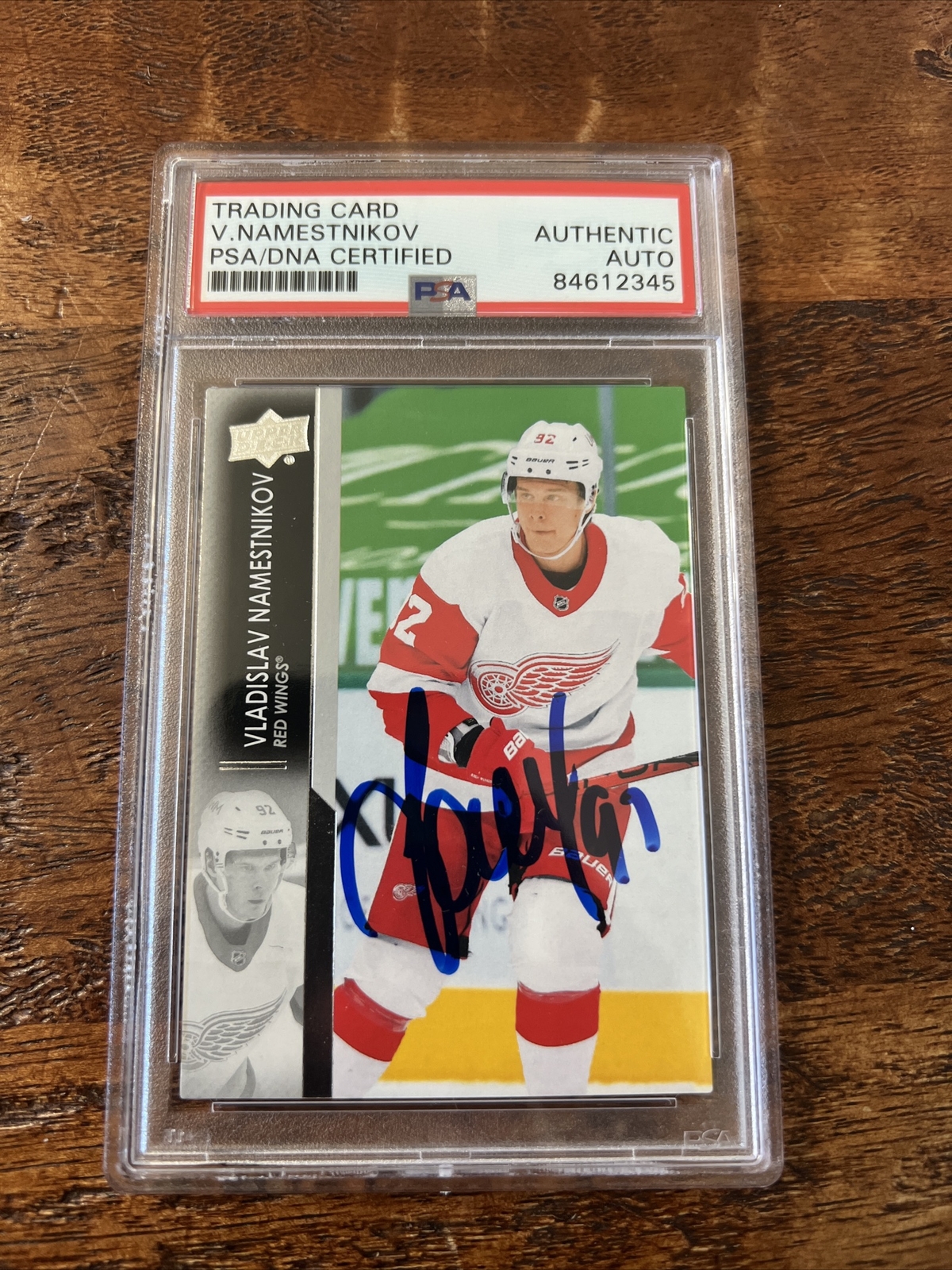 Vladislav Namestnikov Signed Upper Deck Card Psa Dna Coa Slab Autographed