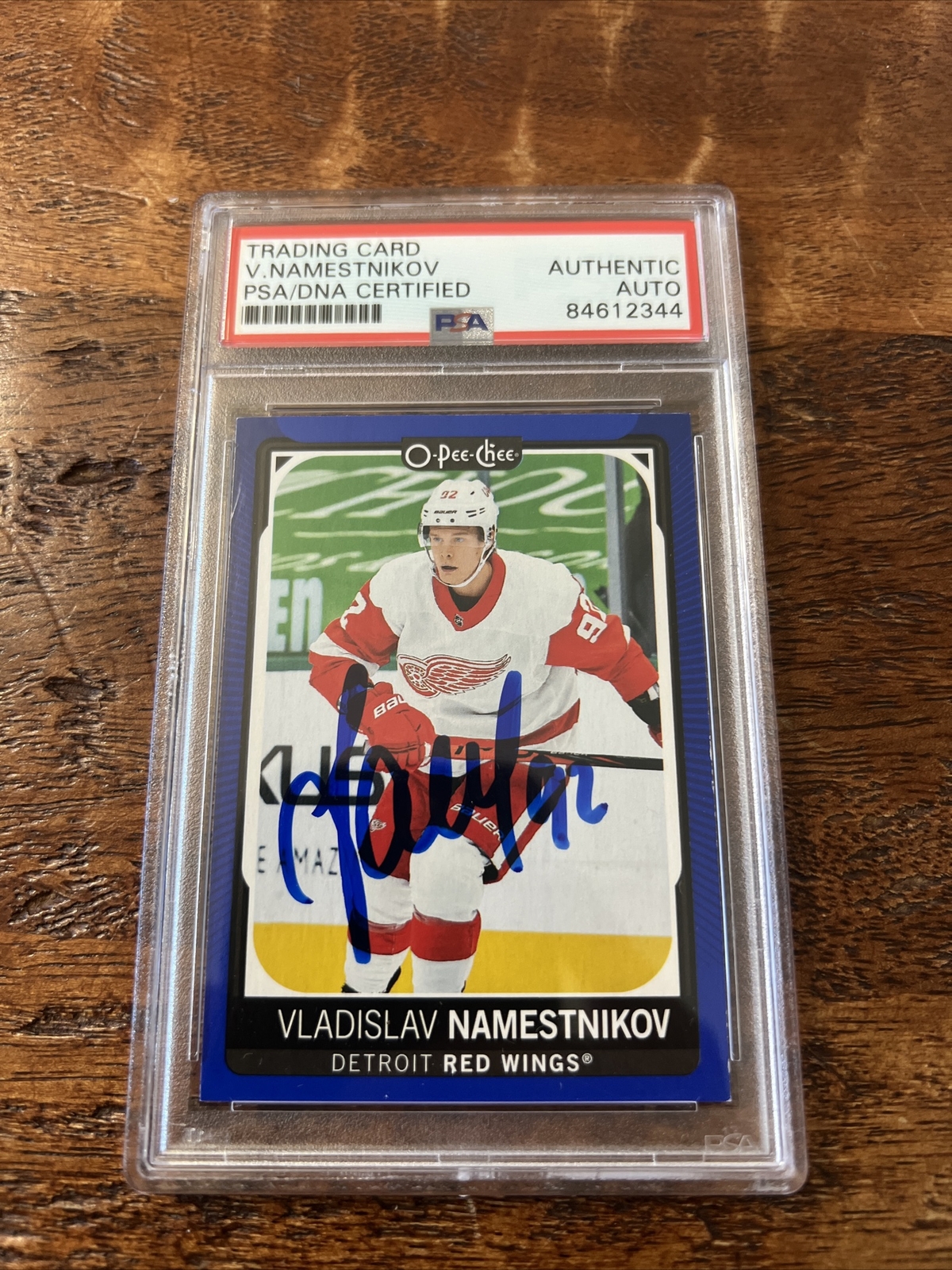 Vladislav Namestnikov Signed O Pee Chee Card Psa Dna Coa Slab Autographed
