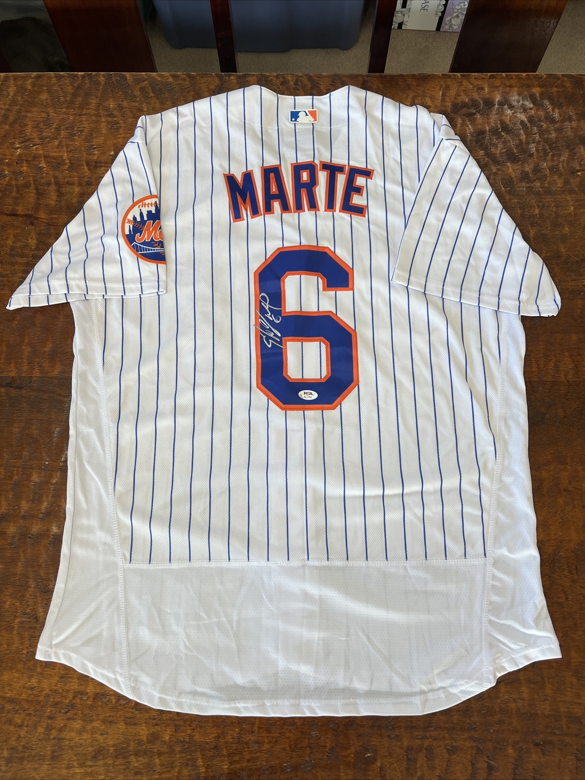 Starling Marte Signed New York Mets Jersey PSA DNA Coa Autographed