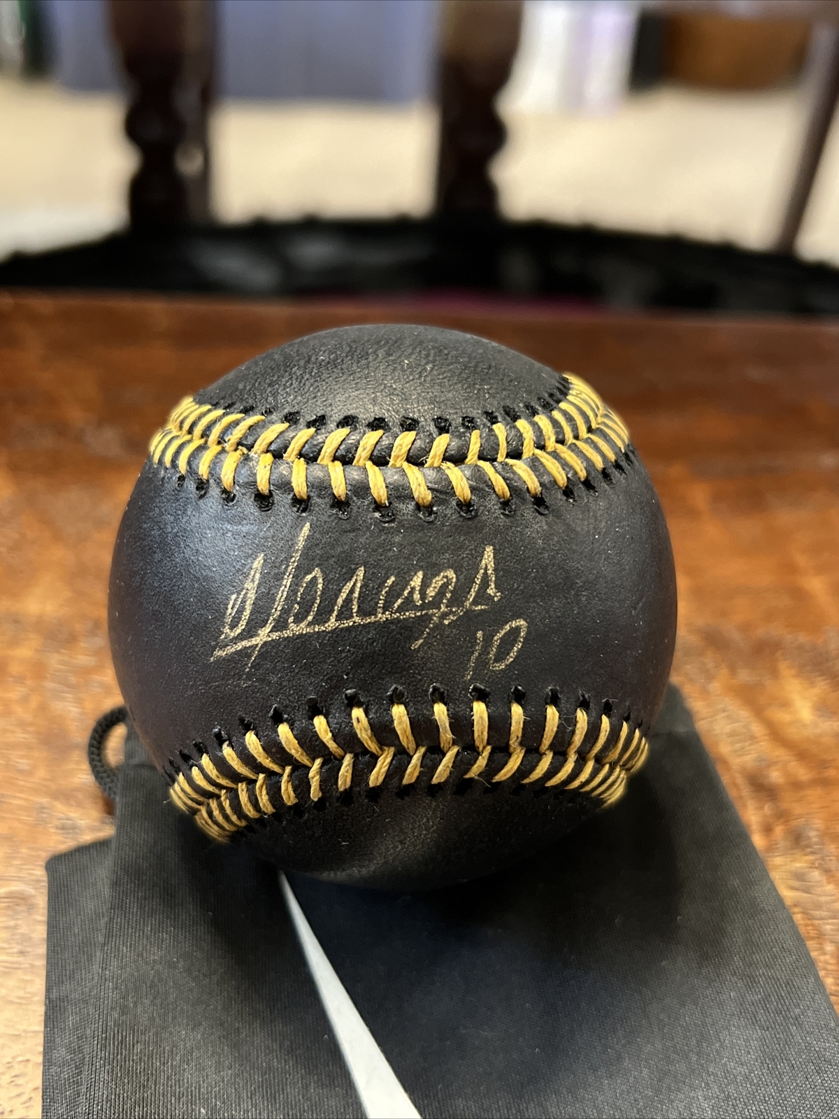 Yoan Moncada Signed Black Major League Baseball Beckett BAS White Sox