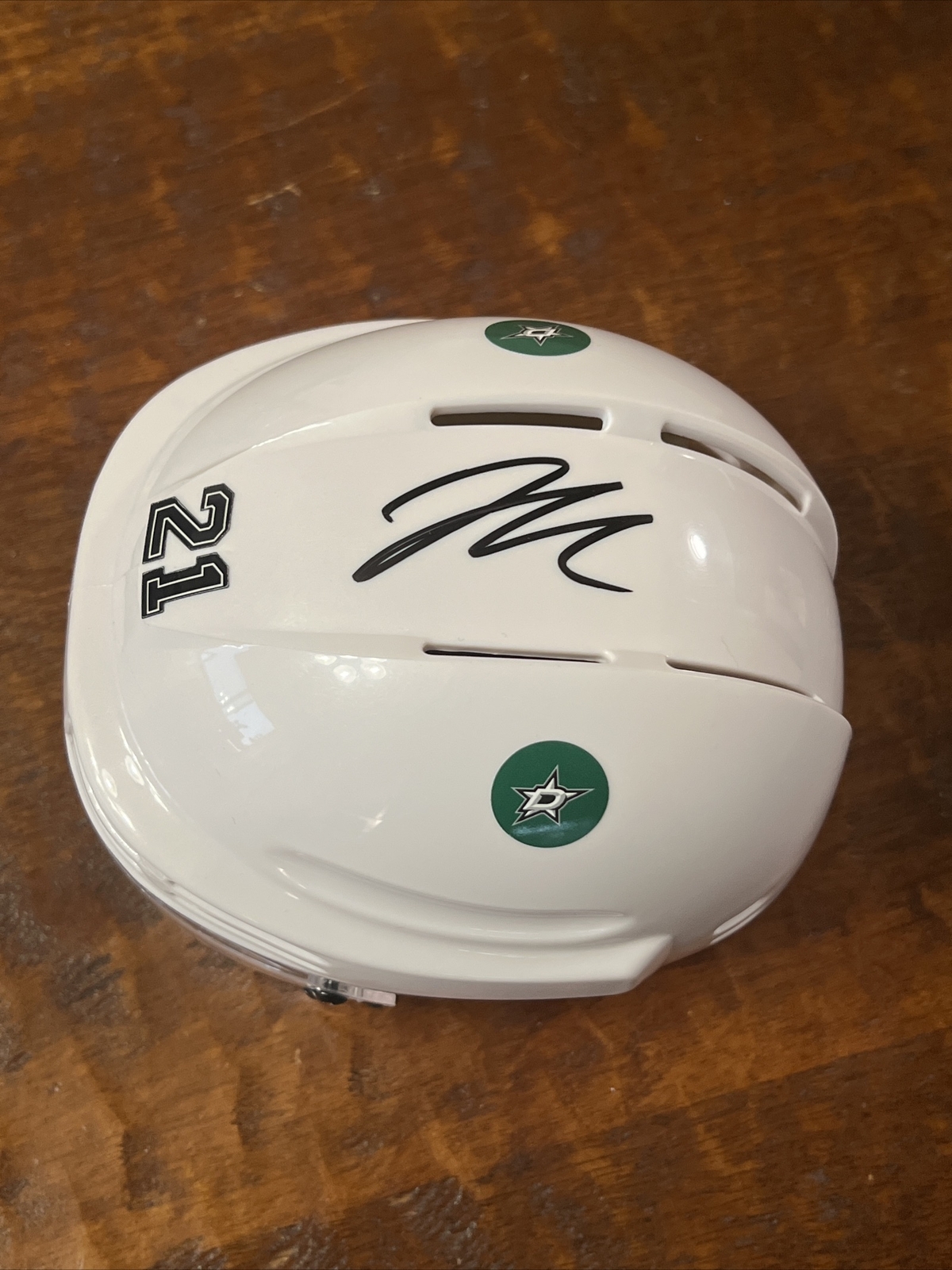 Jason Robertson Signed Mini Hockey Helmet Psa/Dna Coa Autographed Dallas Stars