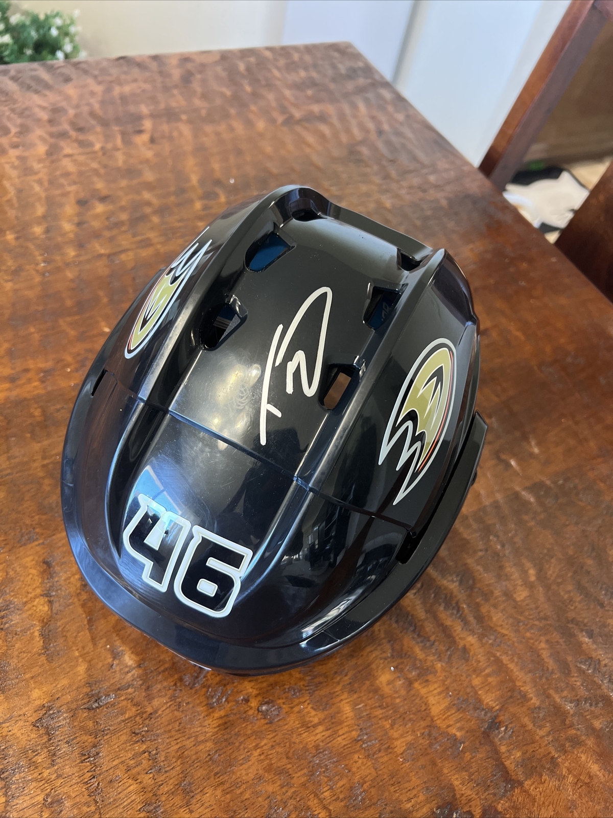 Trevor Zegras Signed Full Size Hockey Helmet Psa/Dna Coa Autographed Ducks