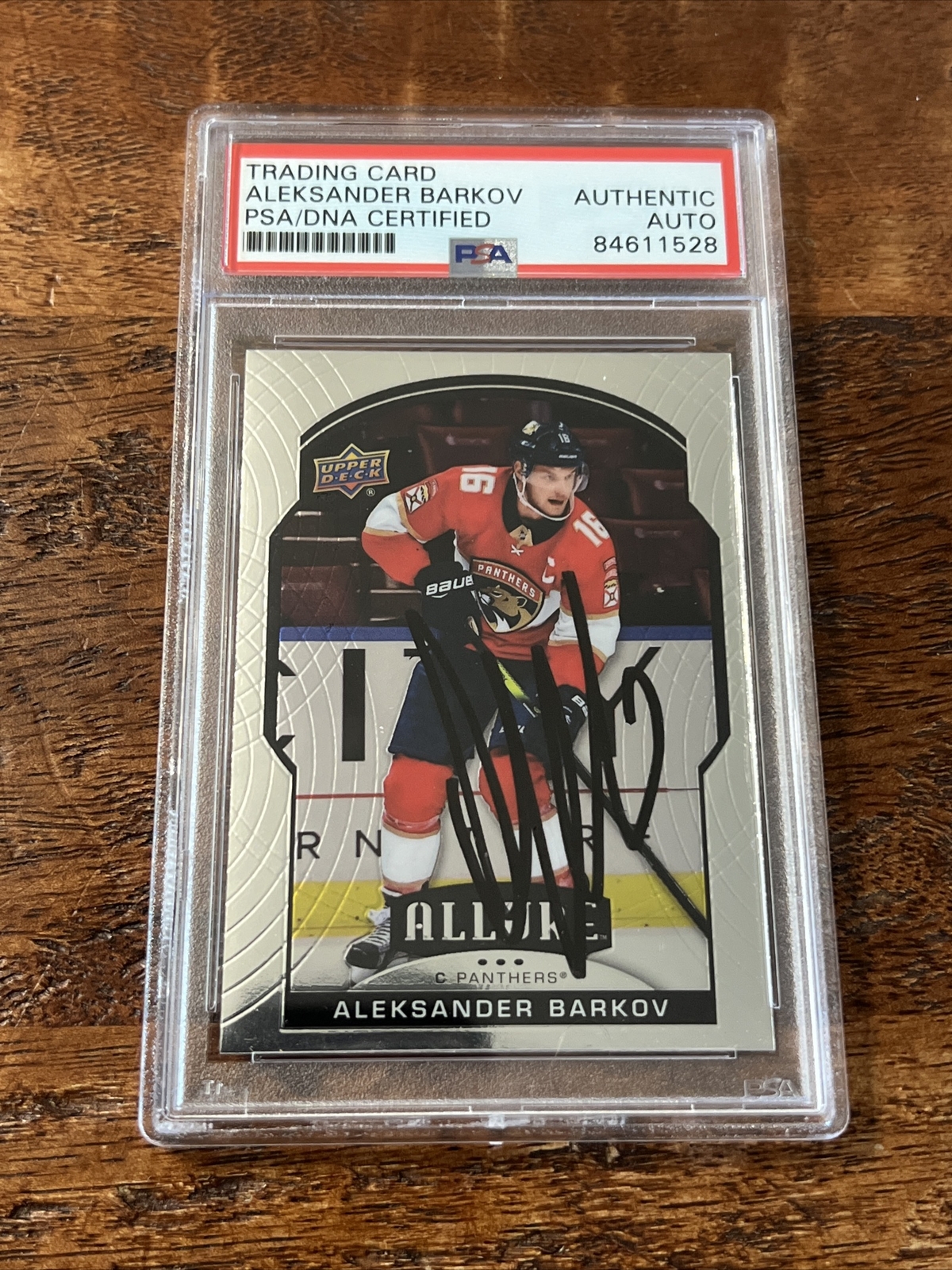 Aleksander Barkov IP Signed Allure Card Psa Dna Coa Slab Panthers Autographed