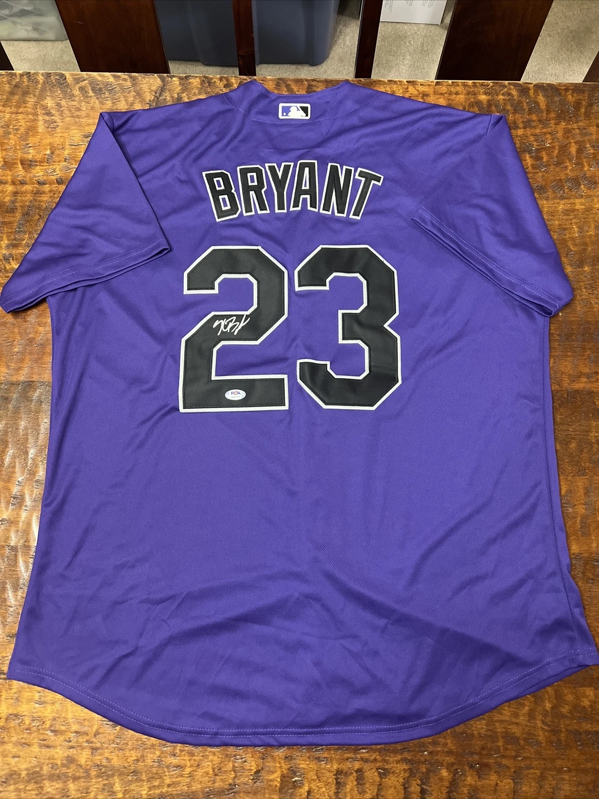 Kris Bryant Signed Colorado Rockies Jersey PSA DNA Coa Autographed