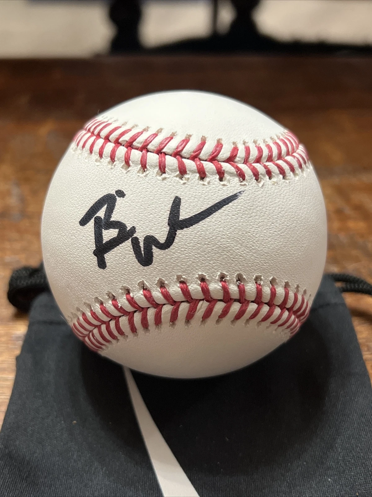 Brian Urlacher Signed Baseball PSA DNA Coa Chicago Bears Football Autographed