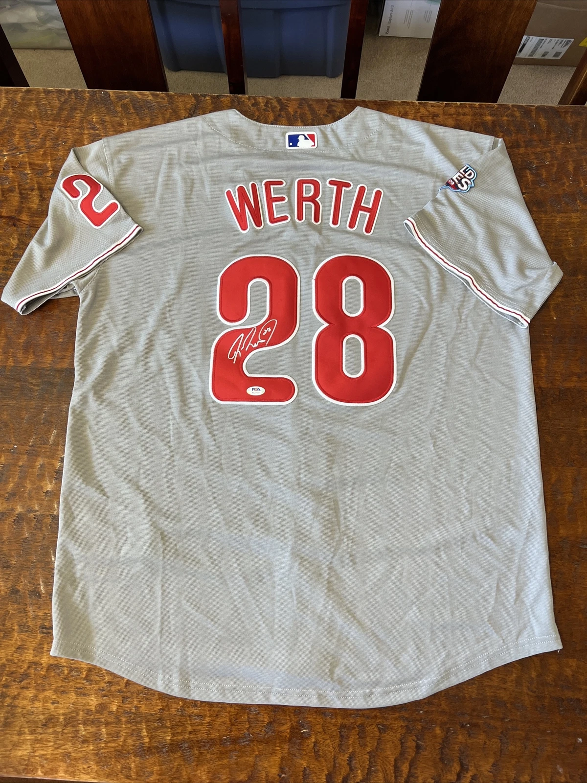 Jayson Werth Signed Philadelphia Phillies Jersey PSA DNA Coa Autographed