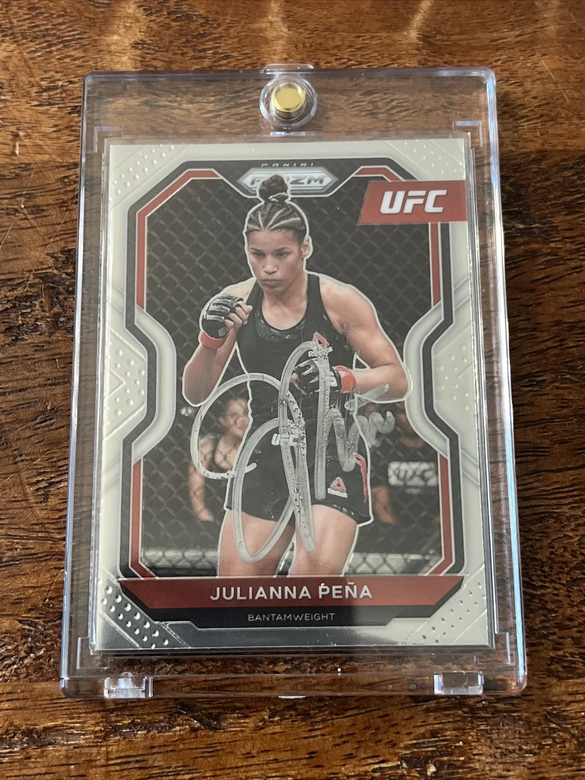 Julianna Pena Signed Prizm Card Psa Dna Coa Autographed UFC
