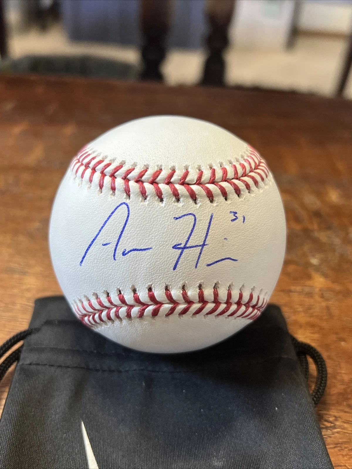Aaron Hicks Signed Major League Baseball PSA DNA Coa Yankees Autographed