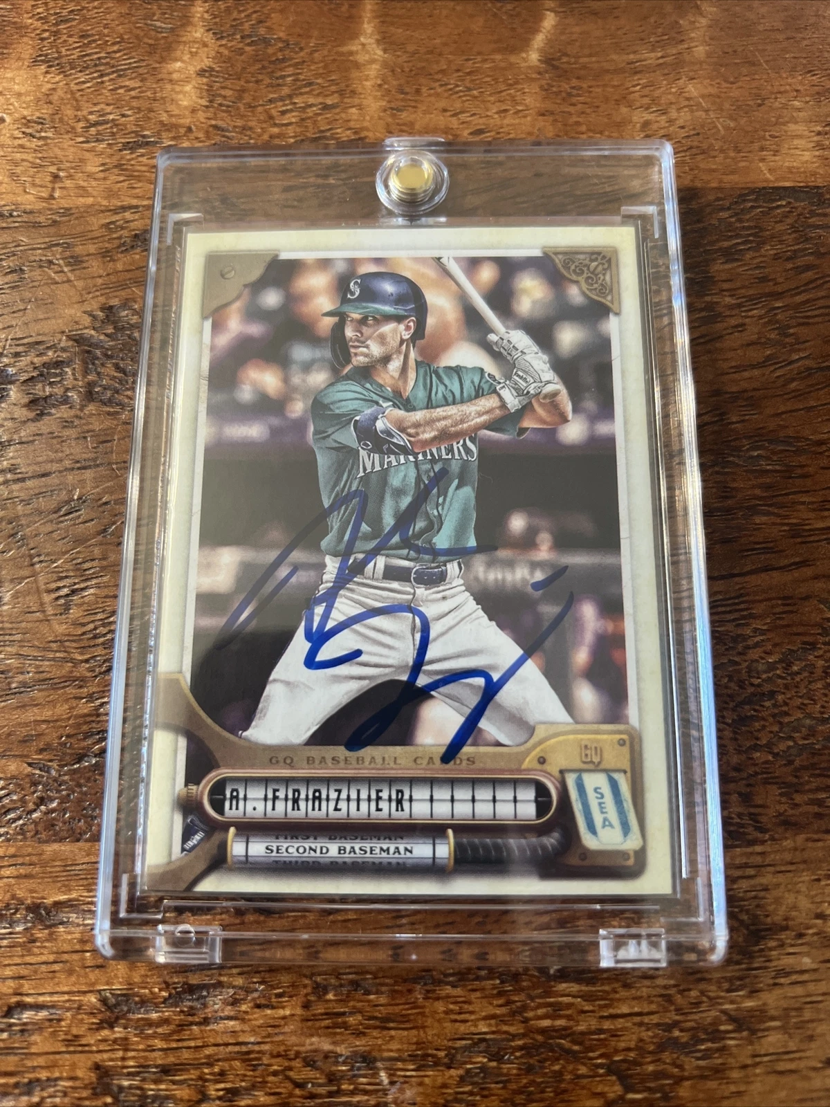 Adam Frazier IP Signed Gypsy Queen Card Psa Dna Coa Mariners Autographed