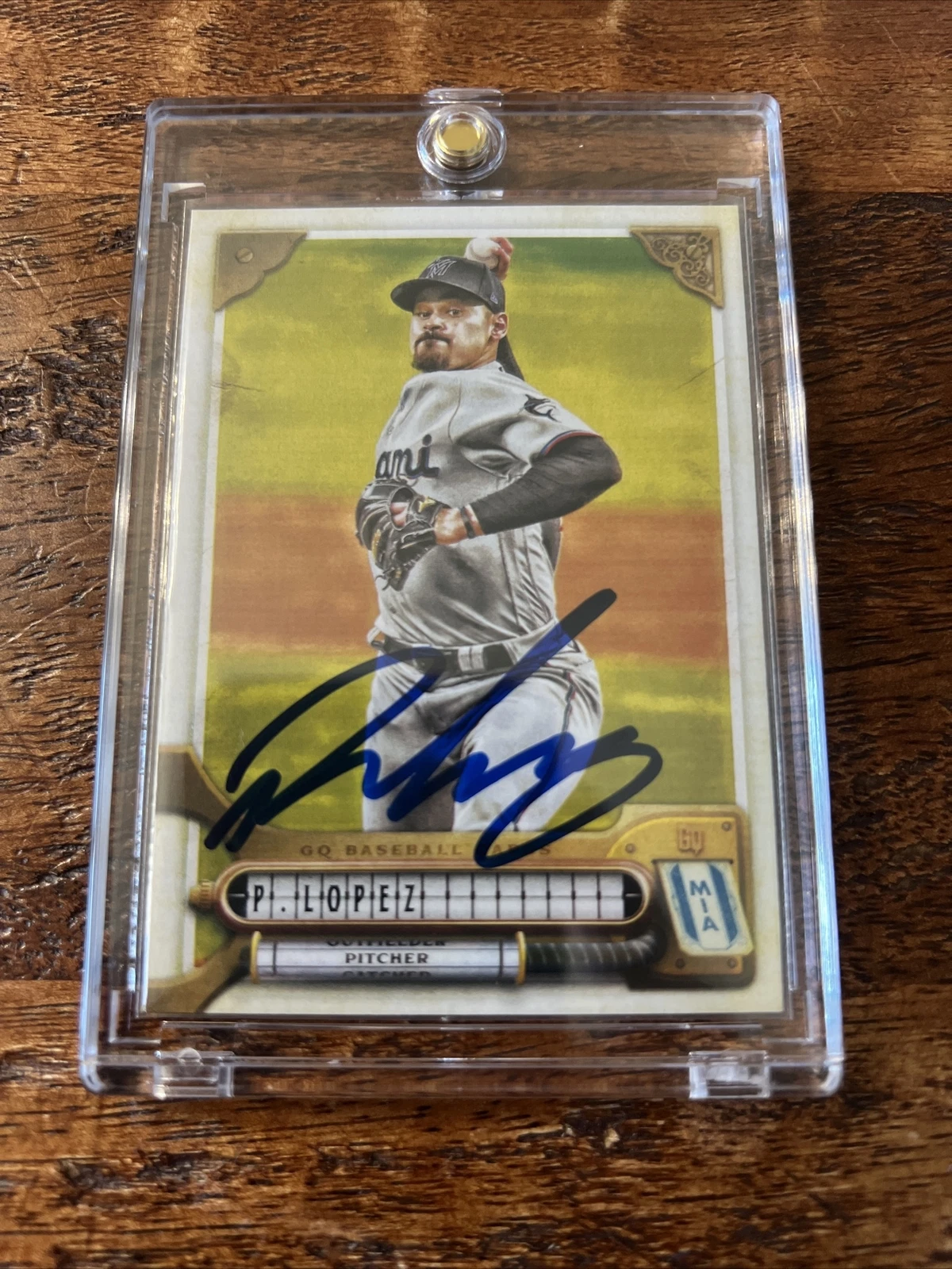 Pablo Lopez IP Signed Gypsy Queen Card Psa Dna Coa Marlins Autographed