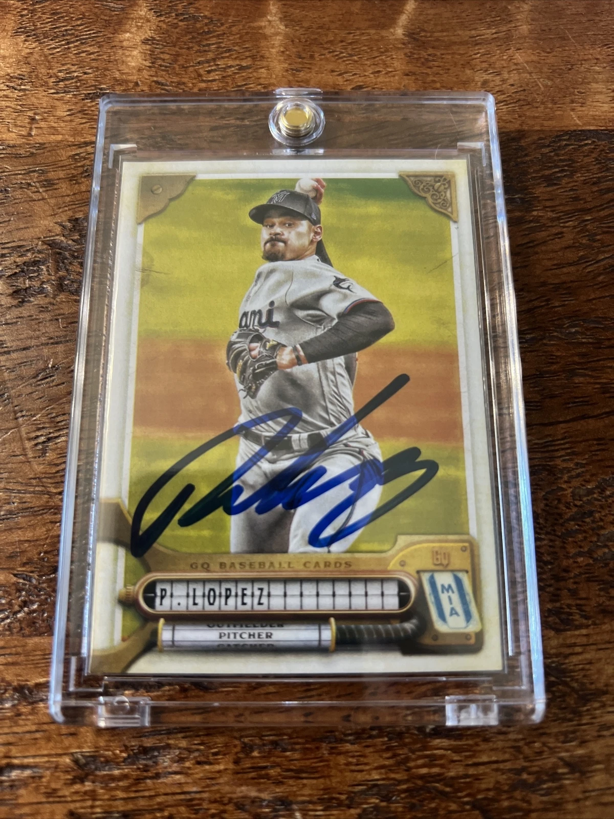 Pablo Lopez IP Signed Gypsy Queen Card Psa Dna Coa Marlins Autographed