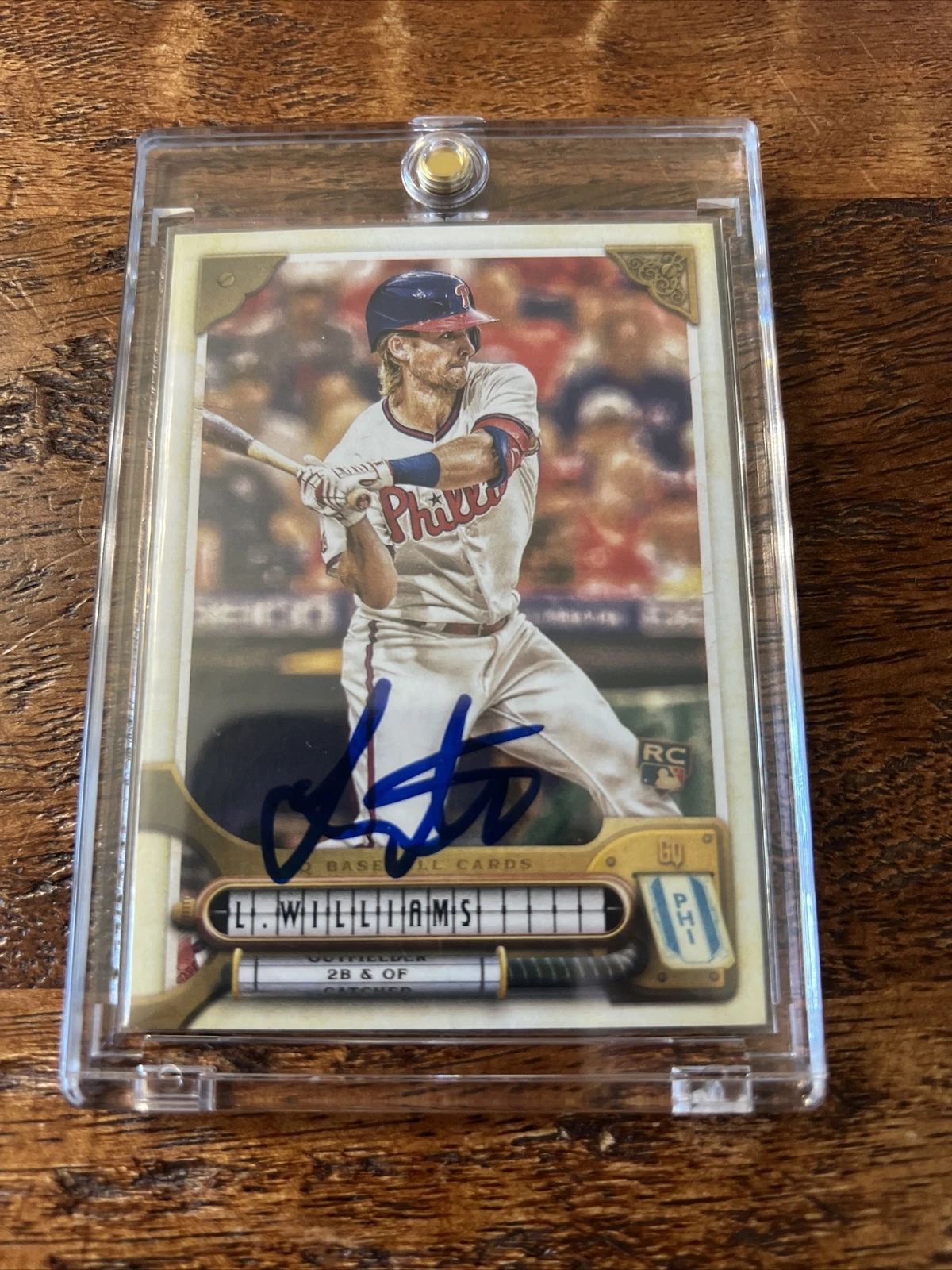 Luke Williams IP Signed Gypsy Queen Rookie Card Psa Dna Coa Marlins Autographed