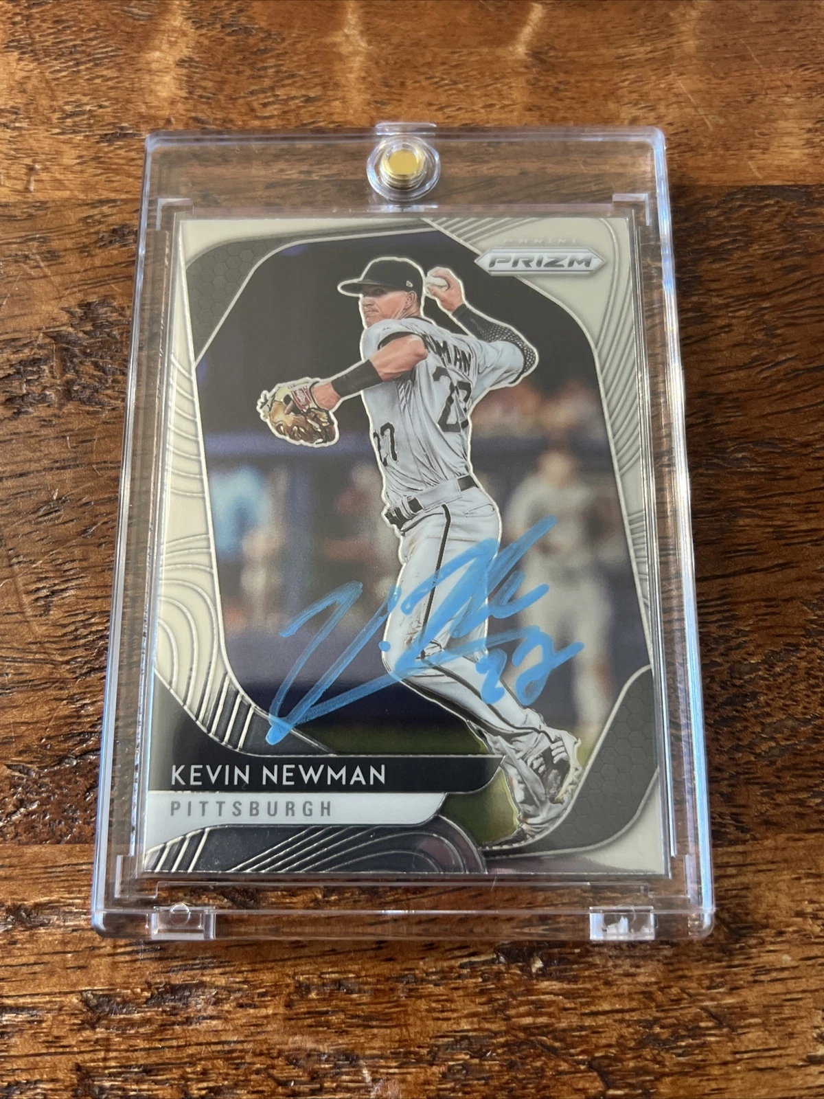 Kevin Newman Signed Prizm Card Psa Dna Coa Pirates Autographed