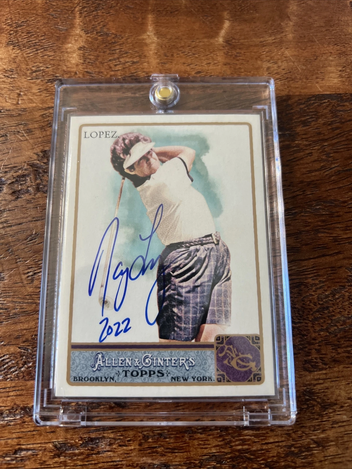 Nancy Lopez Signed Allen & Ginter Card Psa Dna Coa LPGA Golf Autographed