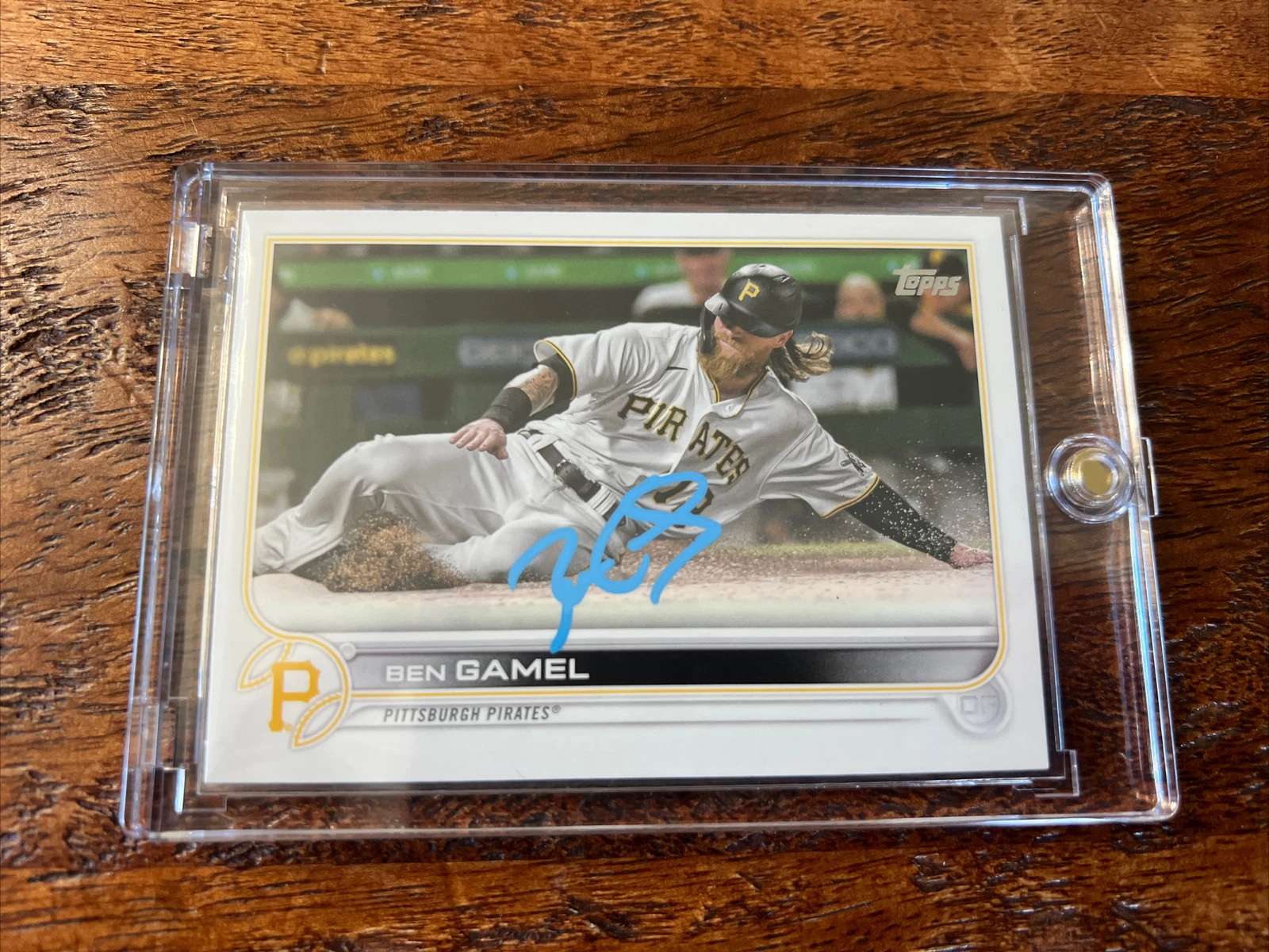 Ben Gamel IP Signed Topps Card Psa Dna Coa Autographed Pirates