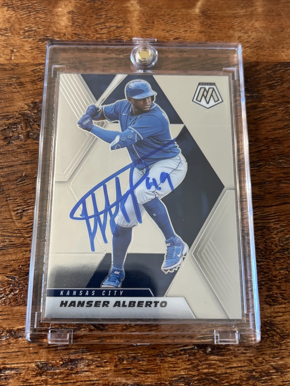 Hanser Alberto IP Signed Panini Mosaic Card Psa Dna Coa Dodgers Autographed
