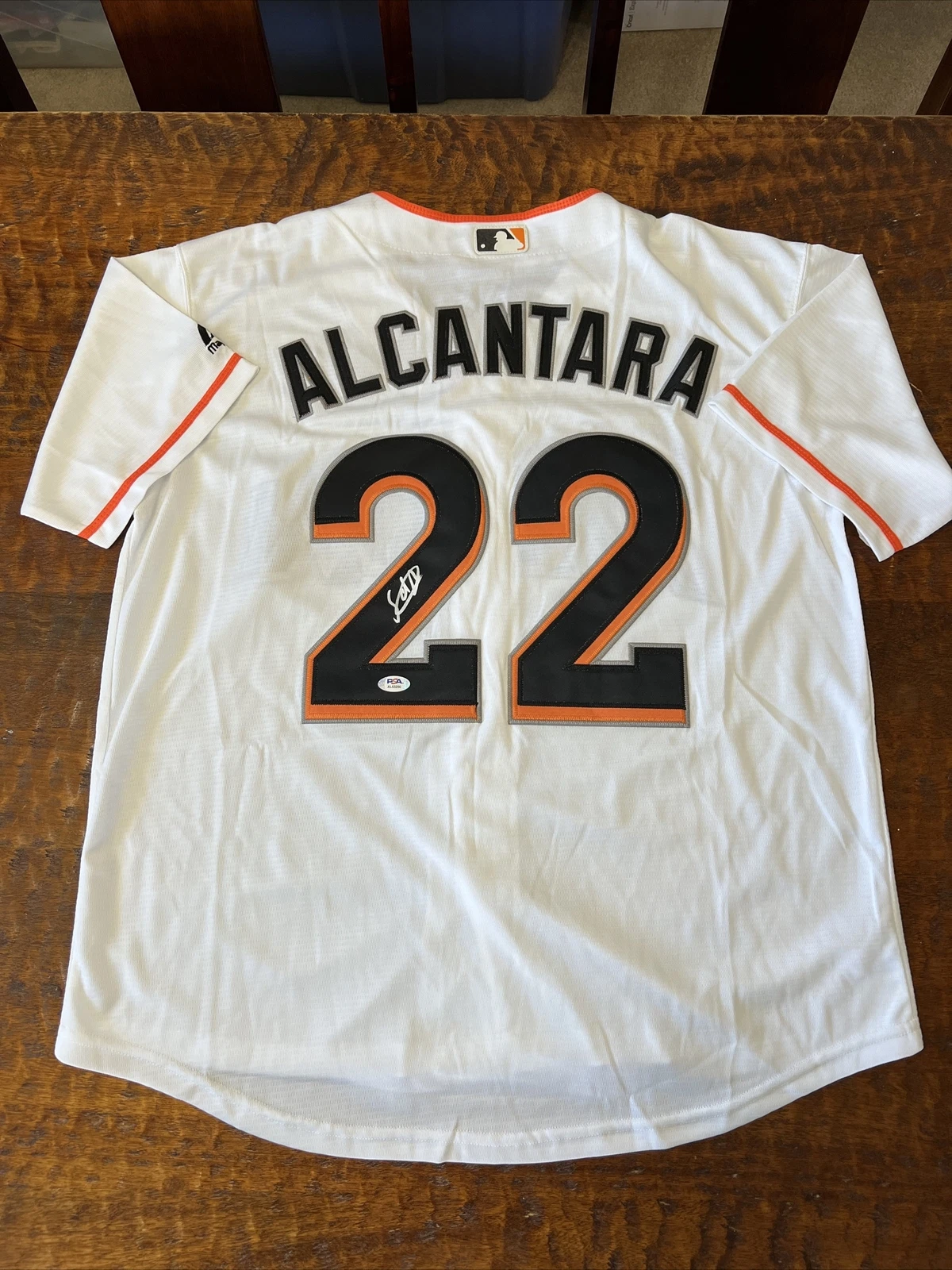 Sandy Alcantara Signed Miami Marlins Jersey PSA DNA Coa Autographed