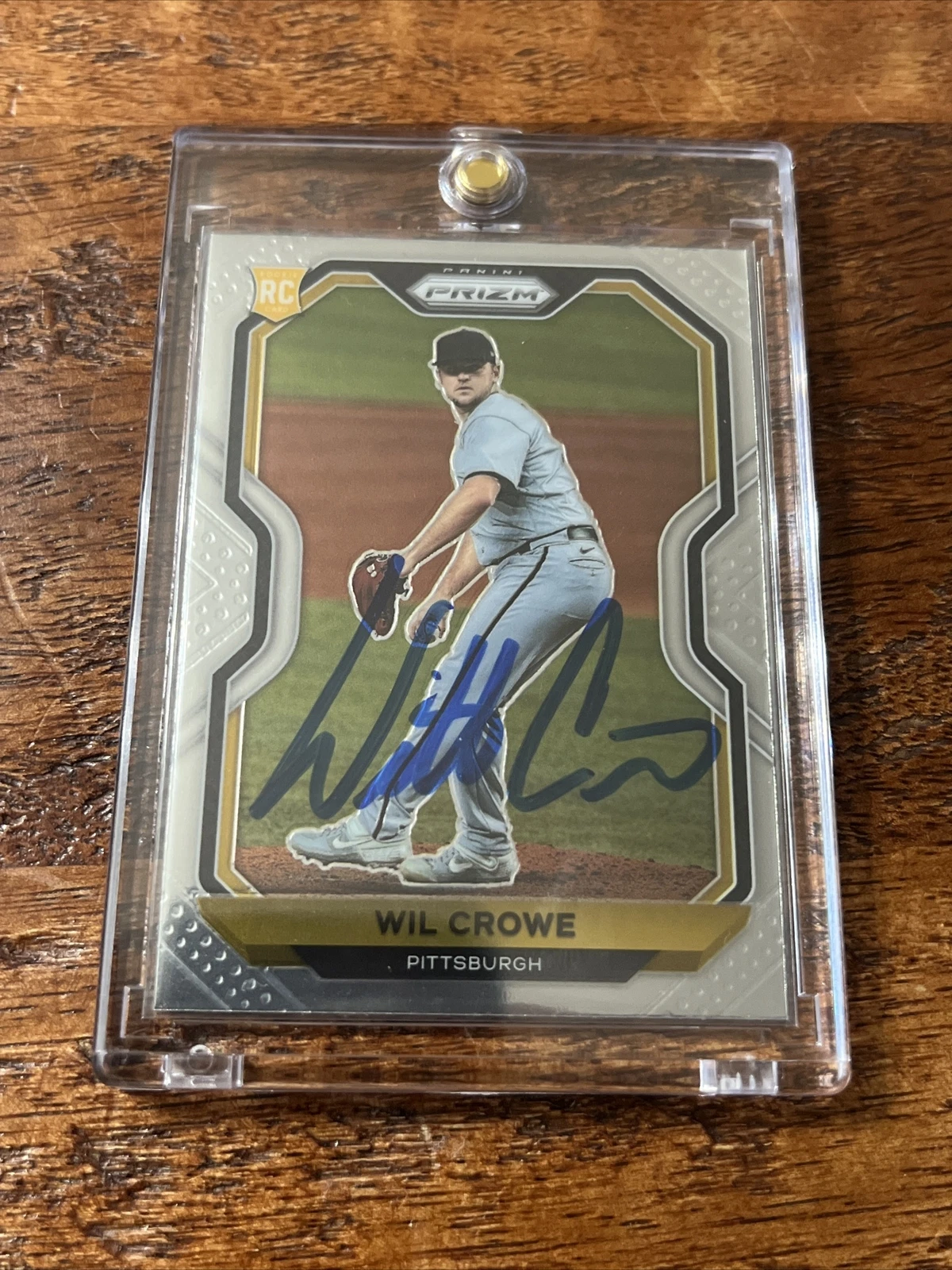Wil Crowe IP Signed Panini Prizm Rookie Card Psa Dna Coa Pirates Autographed