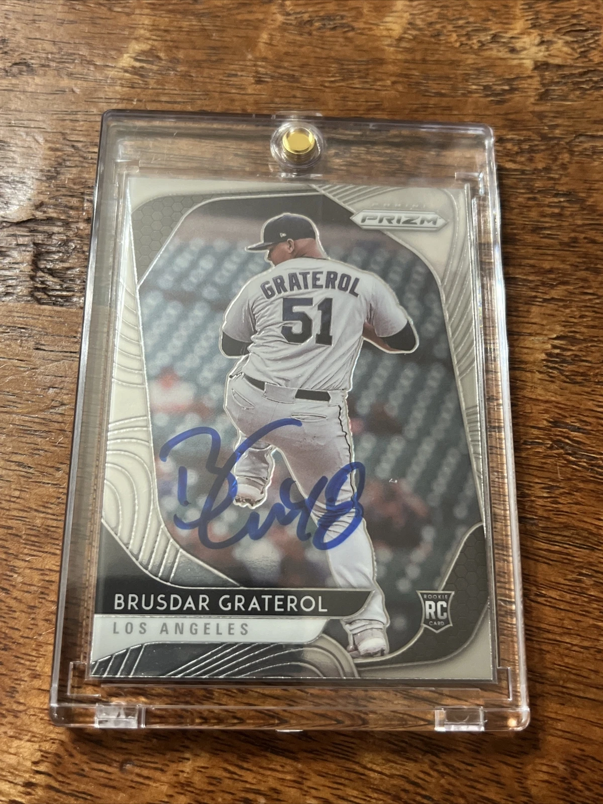 Brusdar Graterol IP Signed Prizm Rookie Card Psa Dna Coa Dodgers Autographed
