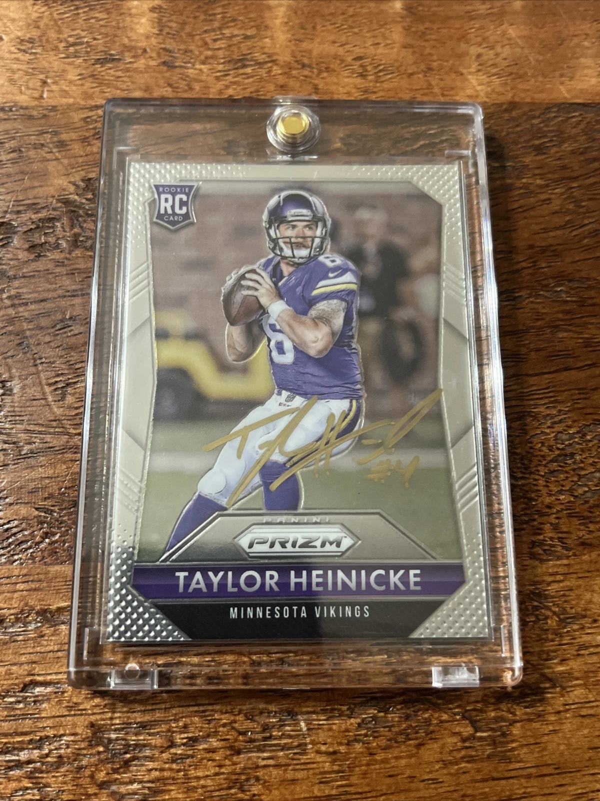 Taylor Heinicke IP Signed Prizm Rookie Card Psa Dna Coa Autographed Commanders