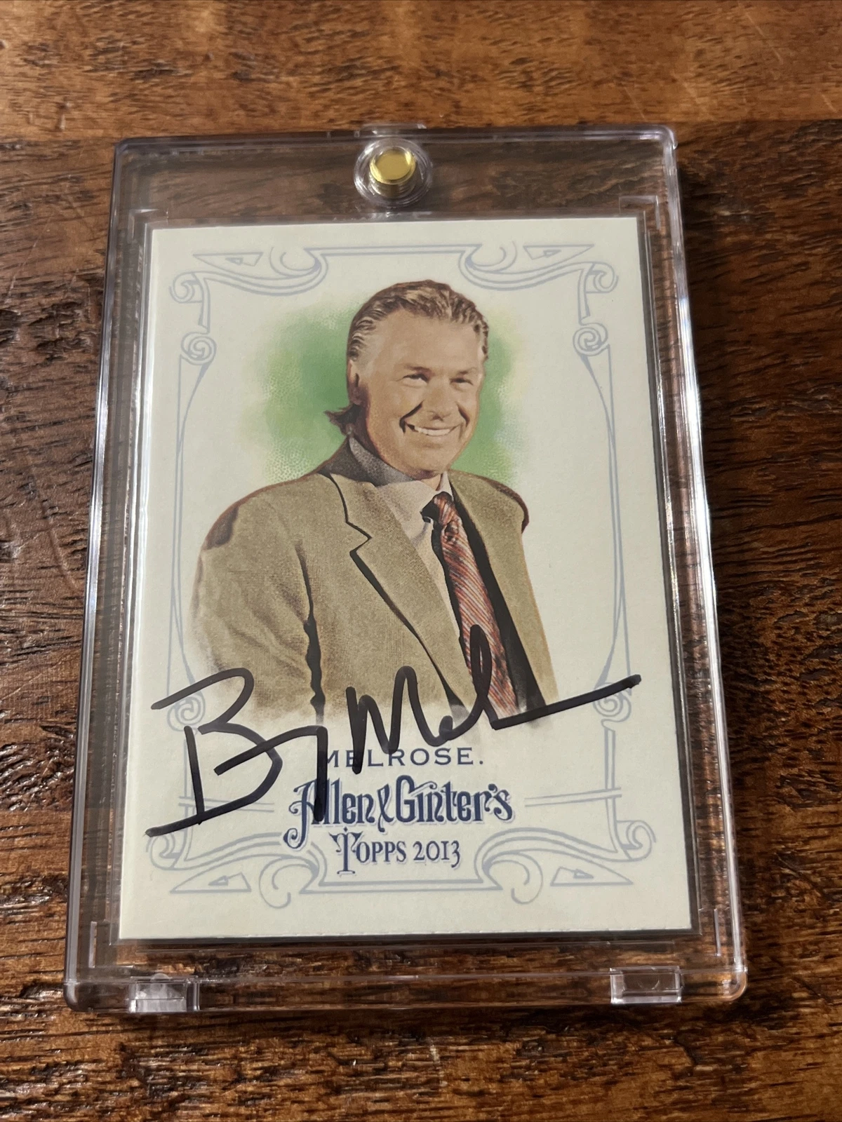 Barry Melrose IP Signed Allen & Ginter Card Psa Dna Coa  NHL ESPN Autographed