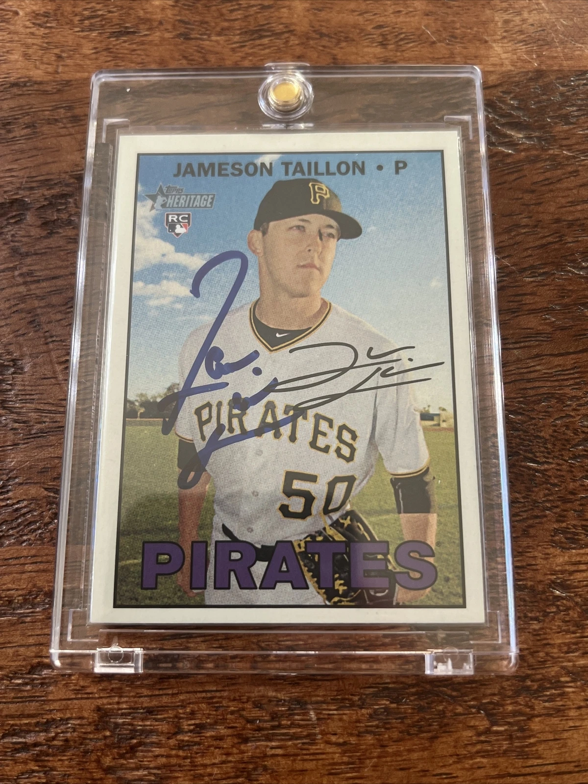 Jameson Taillon IP Signed Topps Heritage Rookie Card Psa Dna Coa Yankees