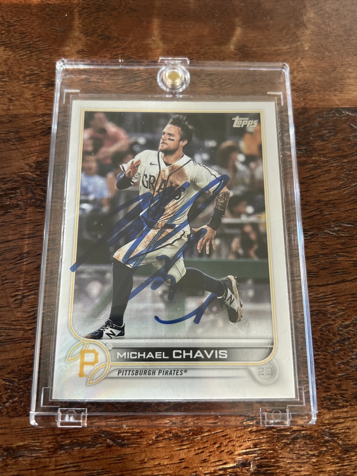 Michael Chavis IP Signed Topps Card Psa Dna Coa Pirates Autographed