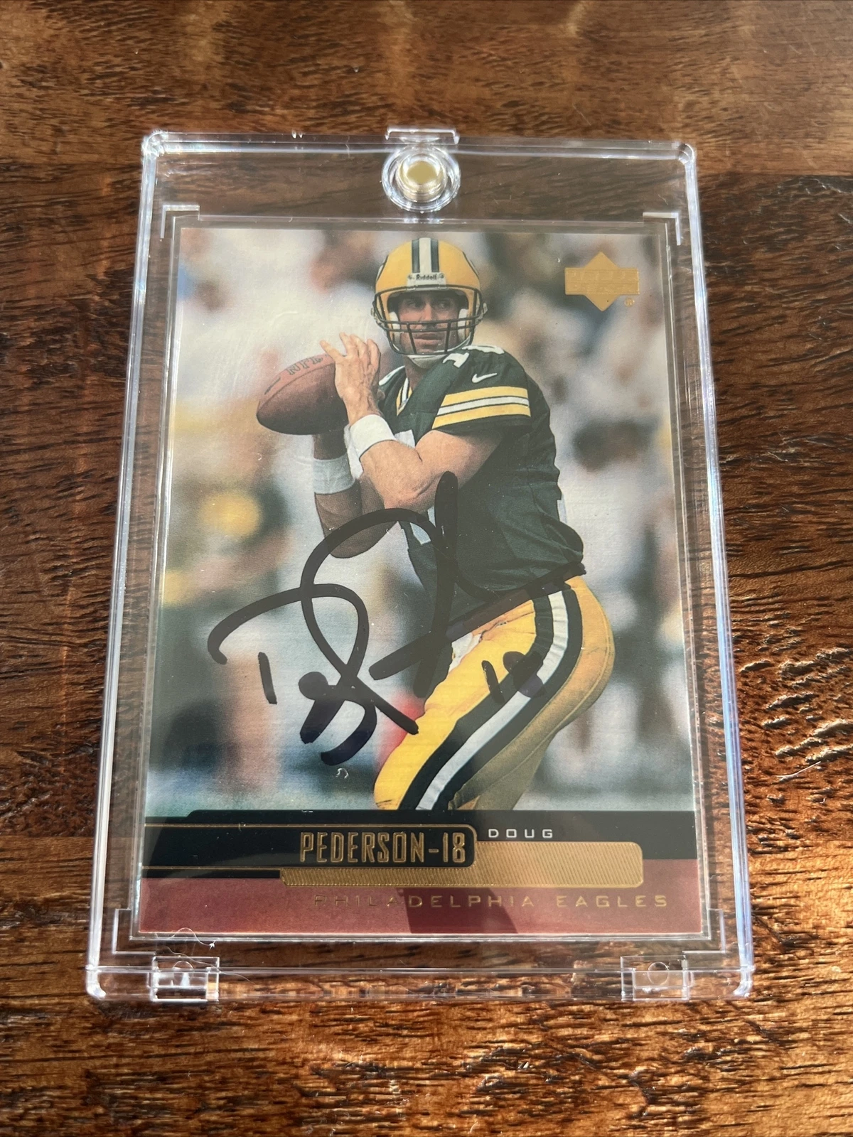 Doug Pederson Signed Upper Deck Card PSA DNA Coa Eagles Autographed Jaguars