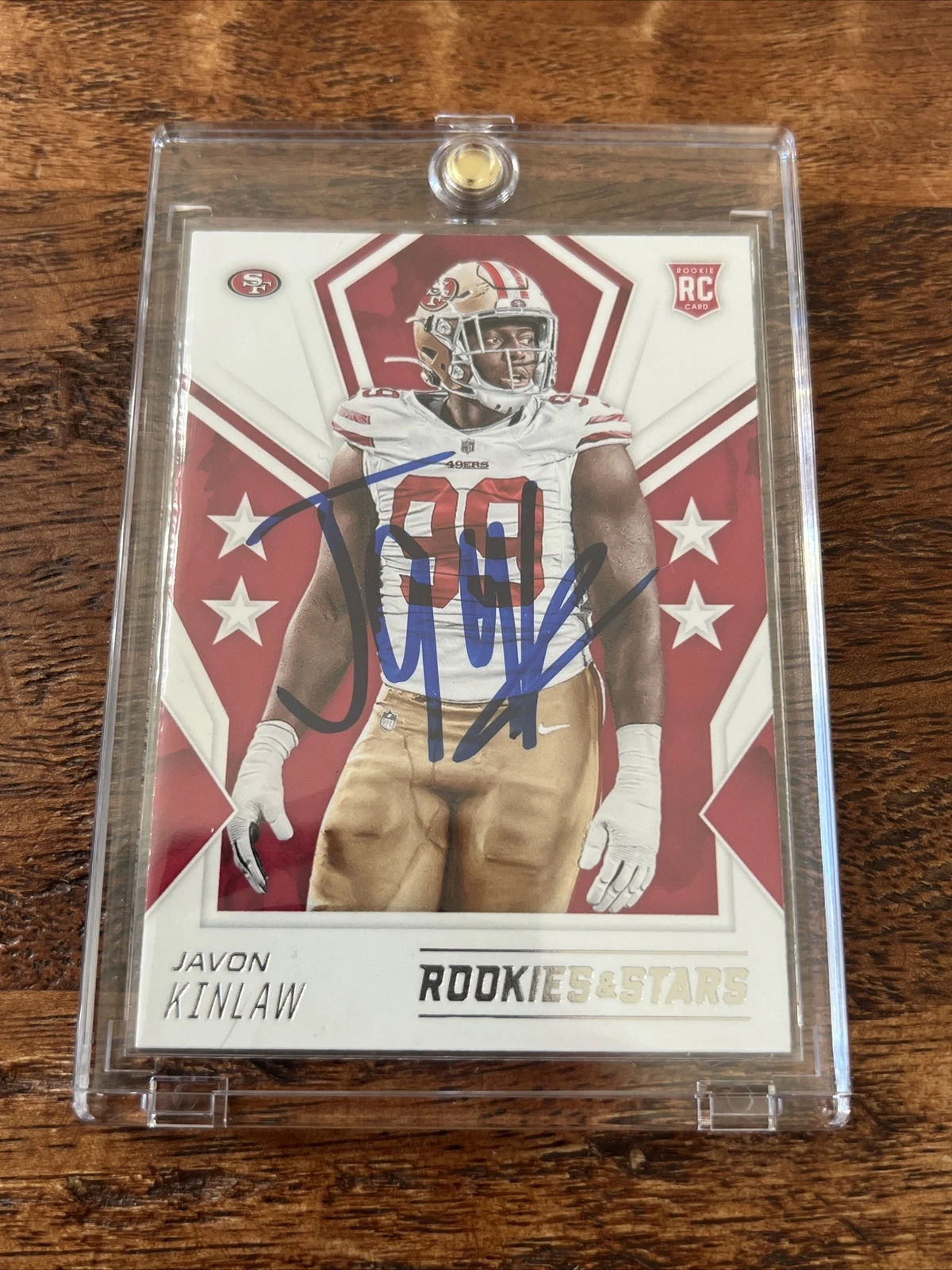 Javon Kinlaw Signed Panini Rookie Card Psa Dna Coa Autographed 49ers