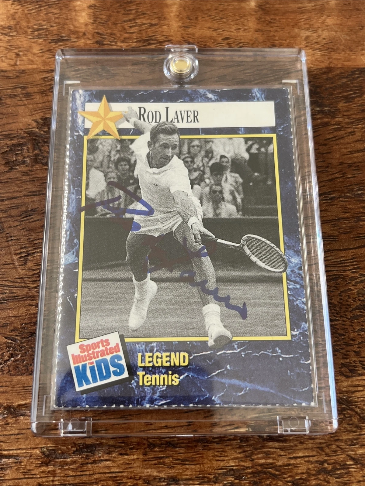 Rod Laver IP Signed Sports Illustrated For Kids Card Psa Dna Coa Autographed