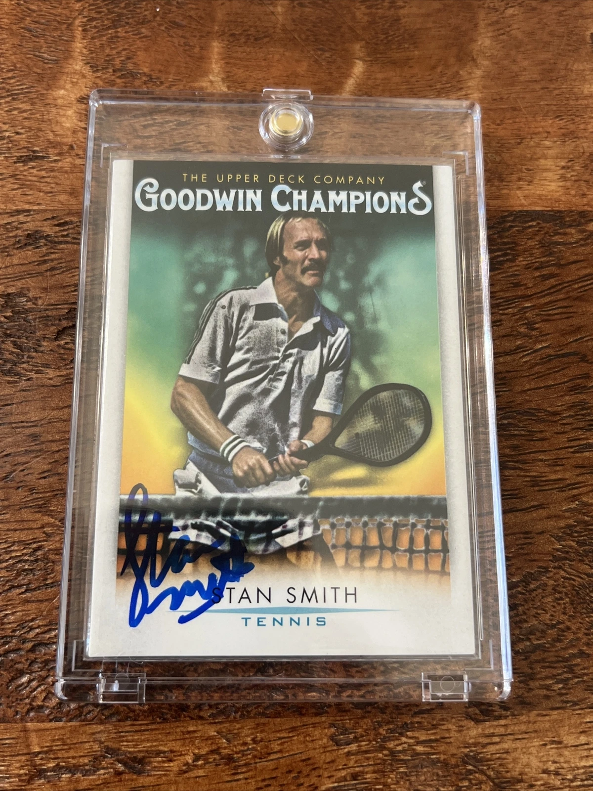 Stan Smith IP Signed Goodwin Champions Tennis Card Psa Dna Coa Autographed