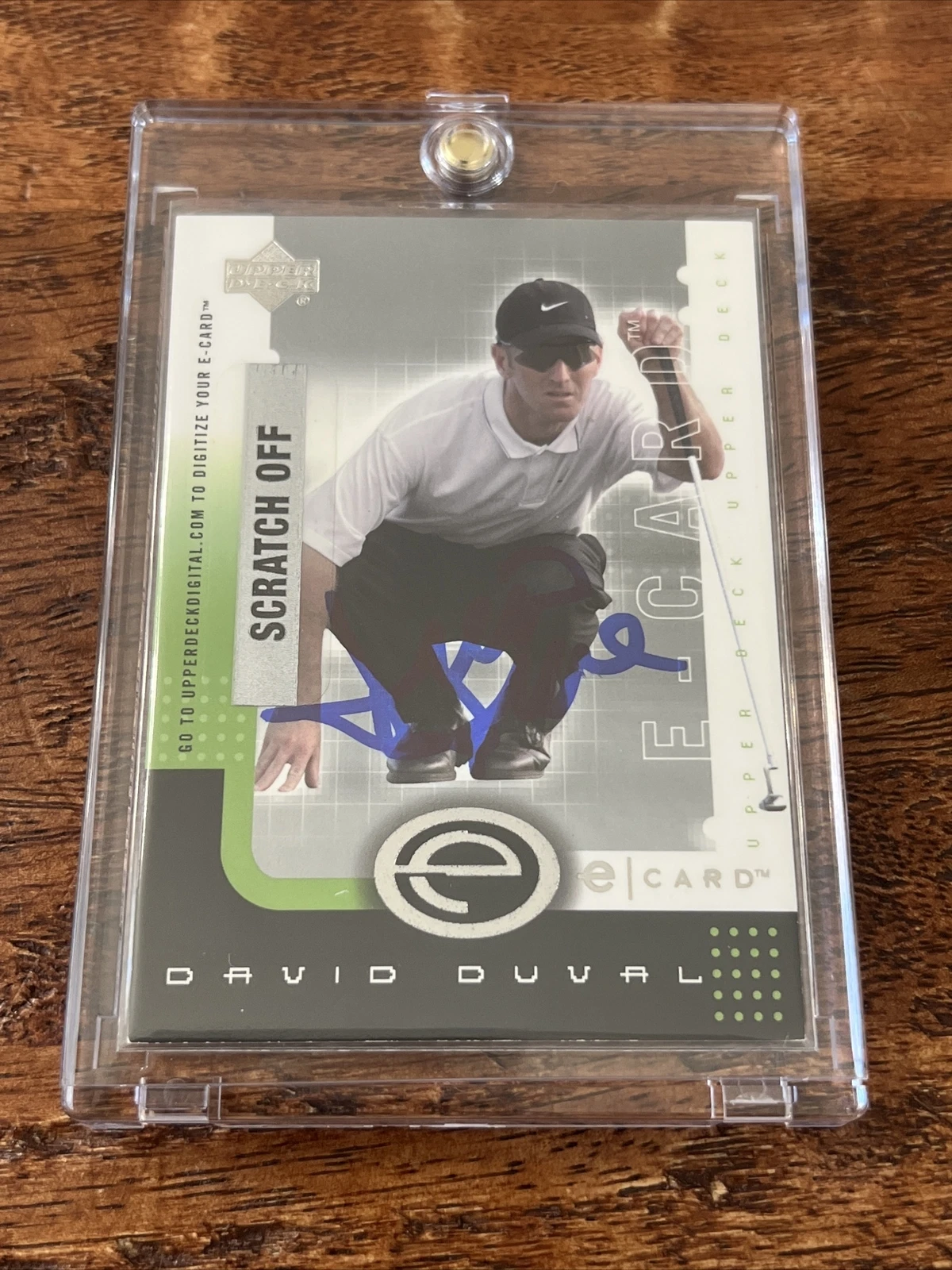 David Duval Signed Upper Deck Card Psa Dna Coa Autographed Golf PGA