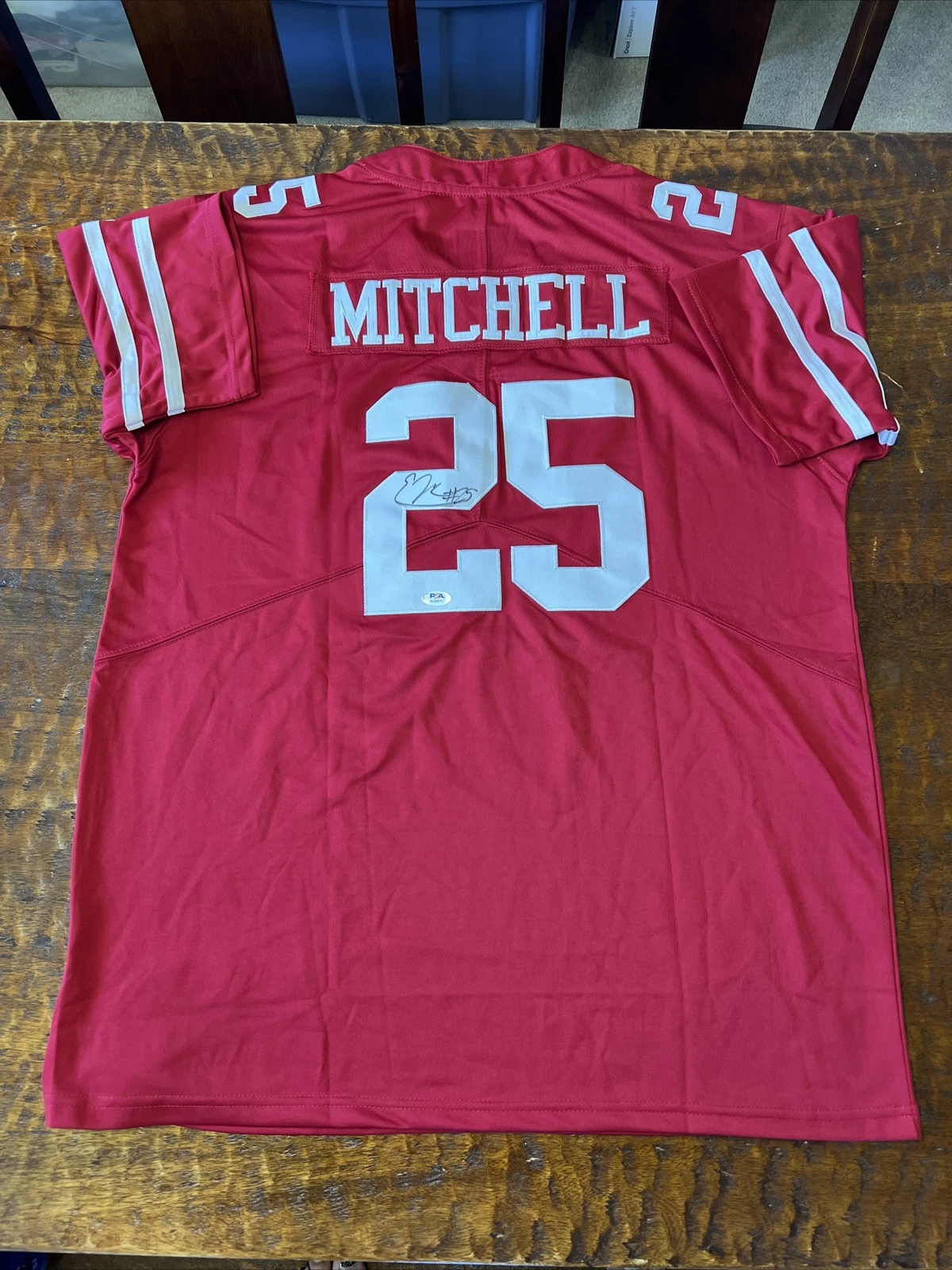 Elijah Mitchell Signed San Francisco 49ers Jersey PSA DNA Coa Autographed