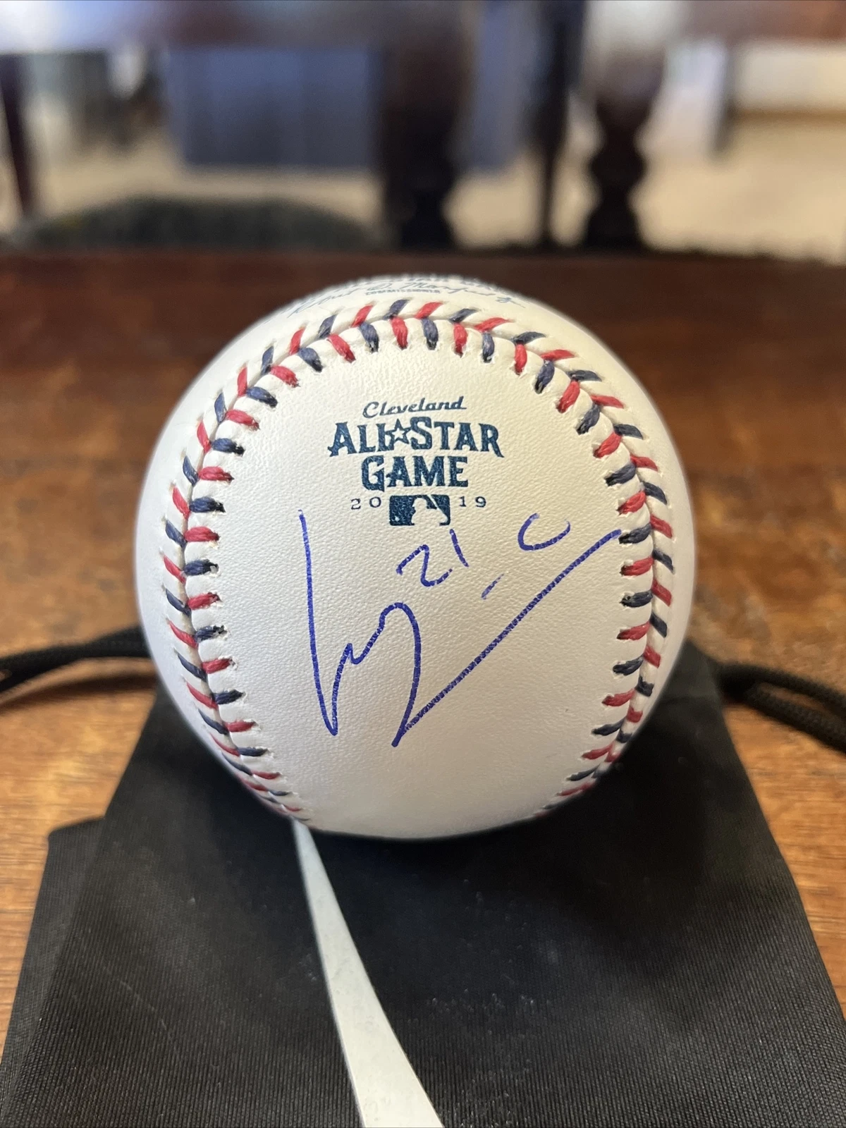 Luis Castillo Carlos Santana Signed 2019 All Star Baseball PSA DNA Coa Mariners