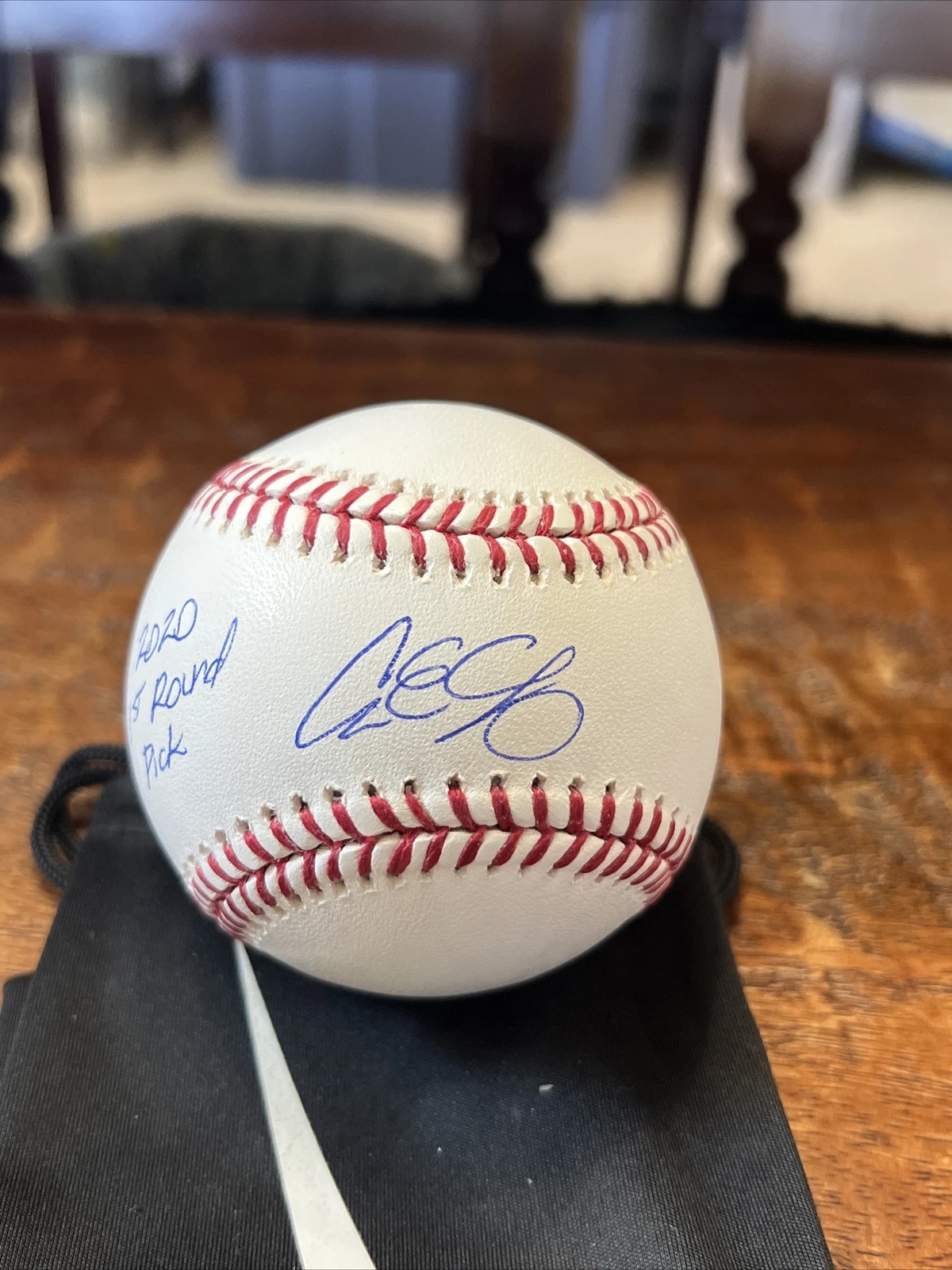 Asa Lacy Signed Baseball PSA DNA Coa Royals Texas A&M 2020 1st Rd Inscription