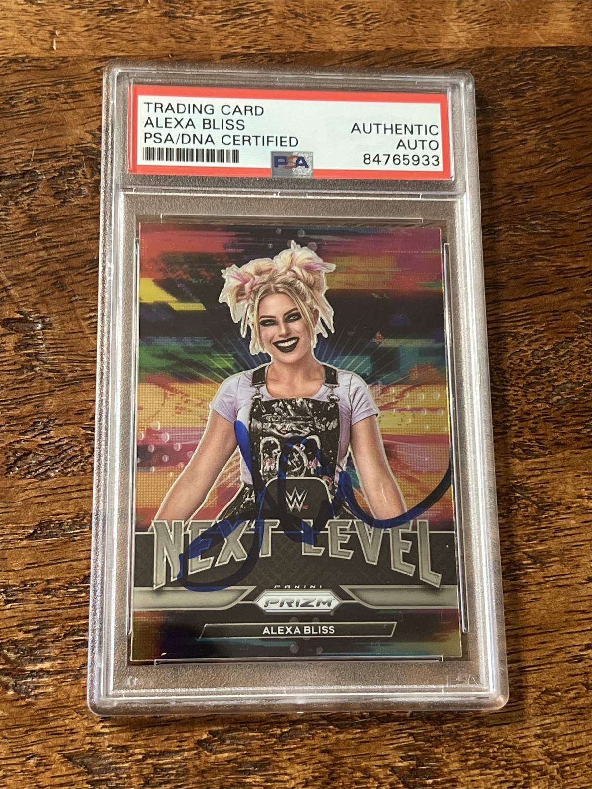 Alexa Bliss IP Signed Prizm Card Psa Dna Coa Slabbed Autographed WWE