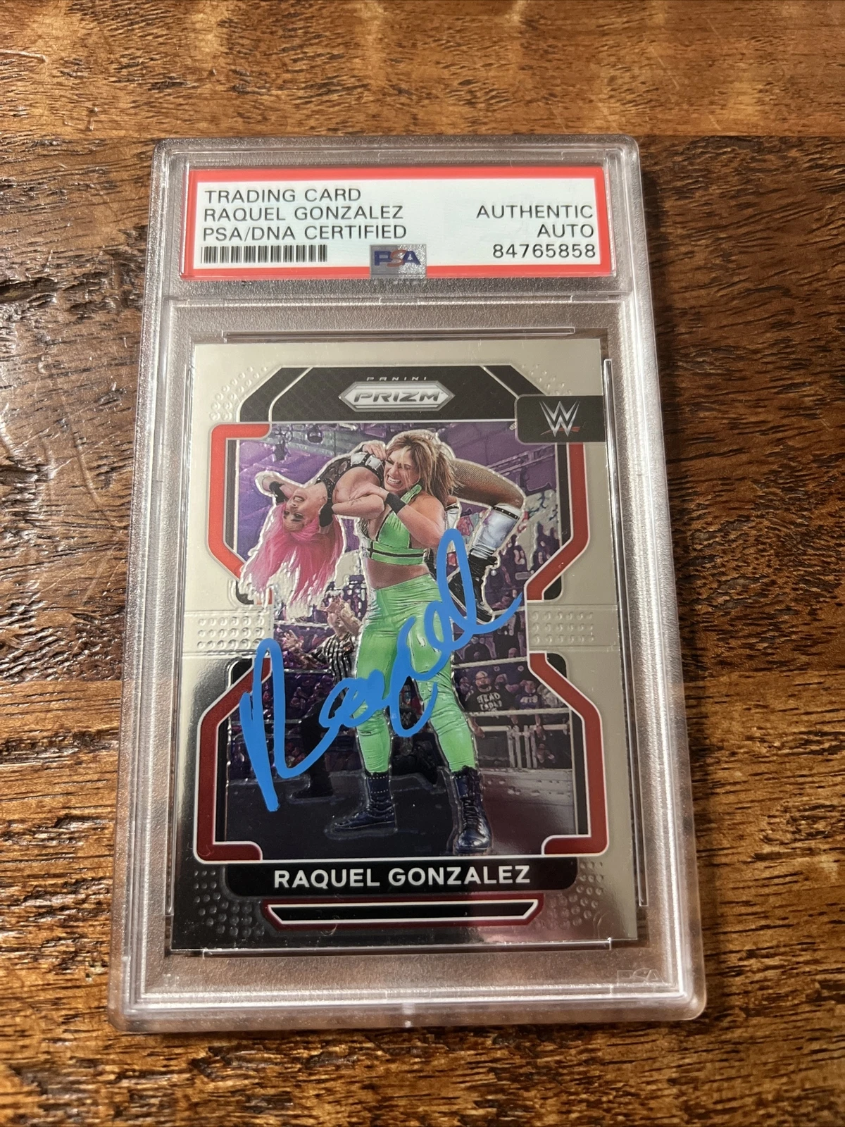 Raquel Gonzalez IP Signed Prizm Card Psa Dna Coa Slabbed Autographed WWE