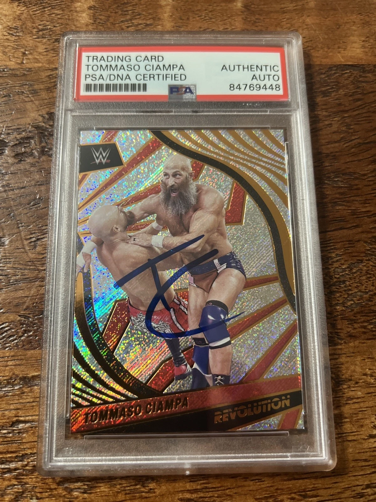 Tommaso Ciampa IP Signed Panini Card Psa Dna Coa Slabbed Autographed WWE NXT