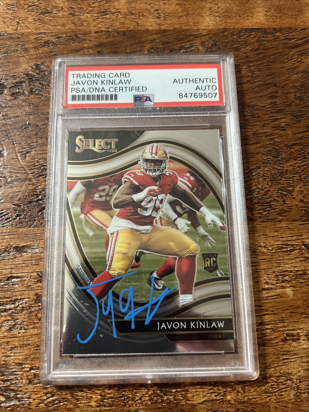 Javon Kinlaw IP Signed Select Rookie Card PSA DNA Coa Slab 49ers Autographed