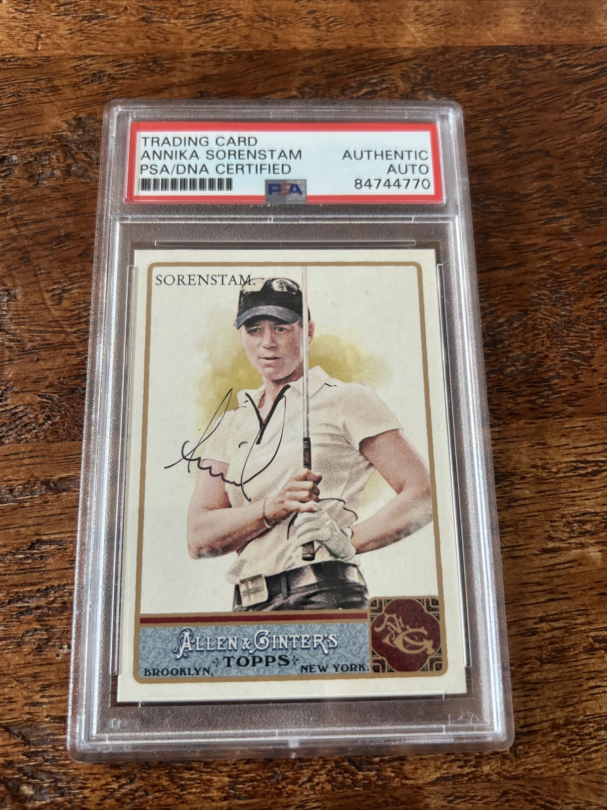 ANNIKA SORENSTAM IP Signed Allen & Ginter Card Psa Dna Slab Autographed Golf