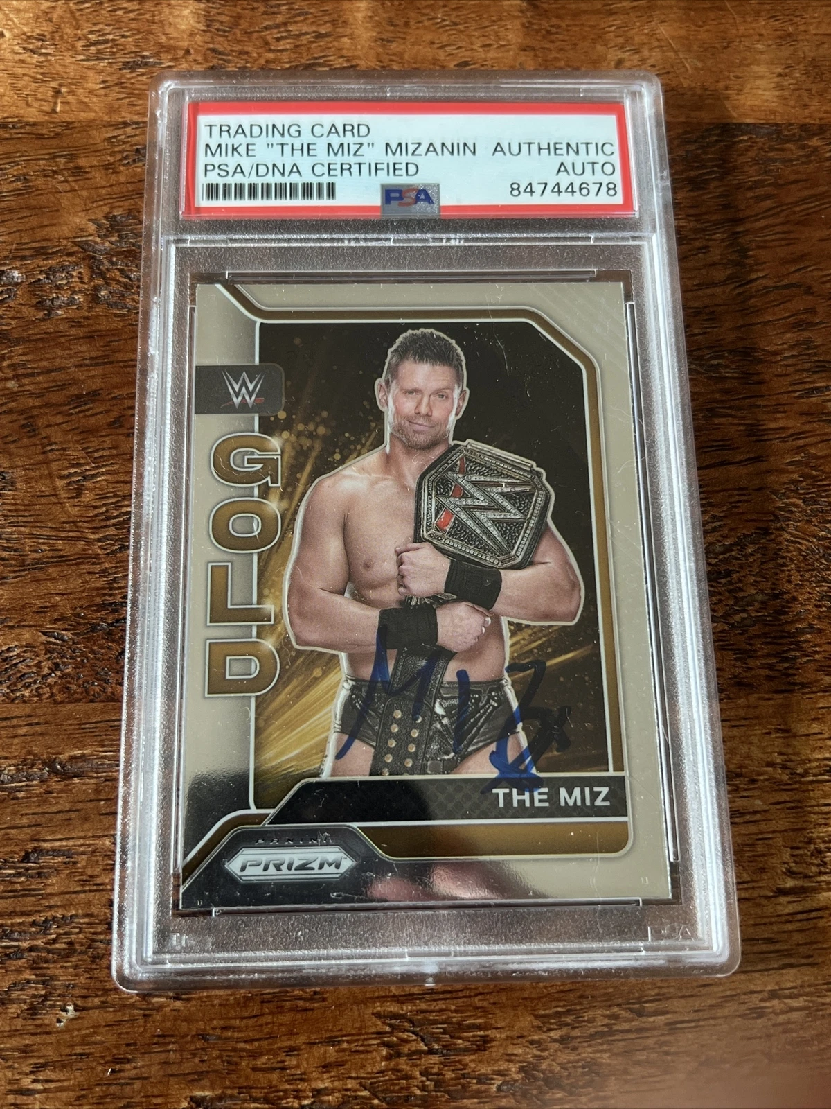 Mike The Miz Mizanin IP Signed Prizm Card Psa Dna Coa Slab Autographed WWE