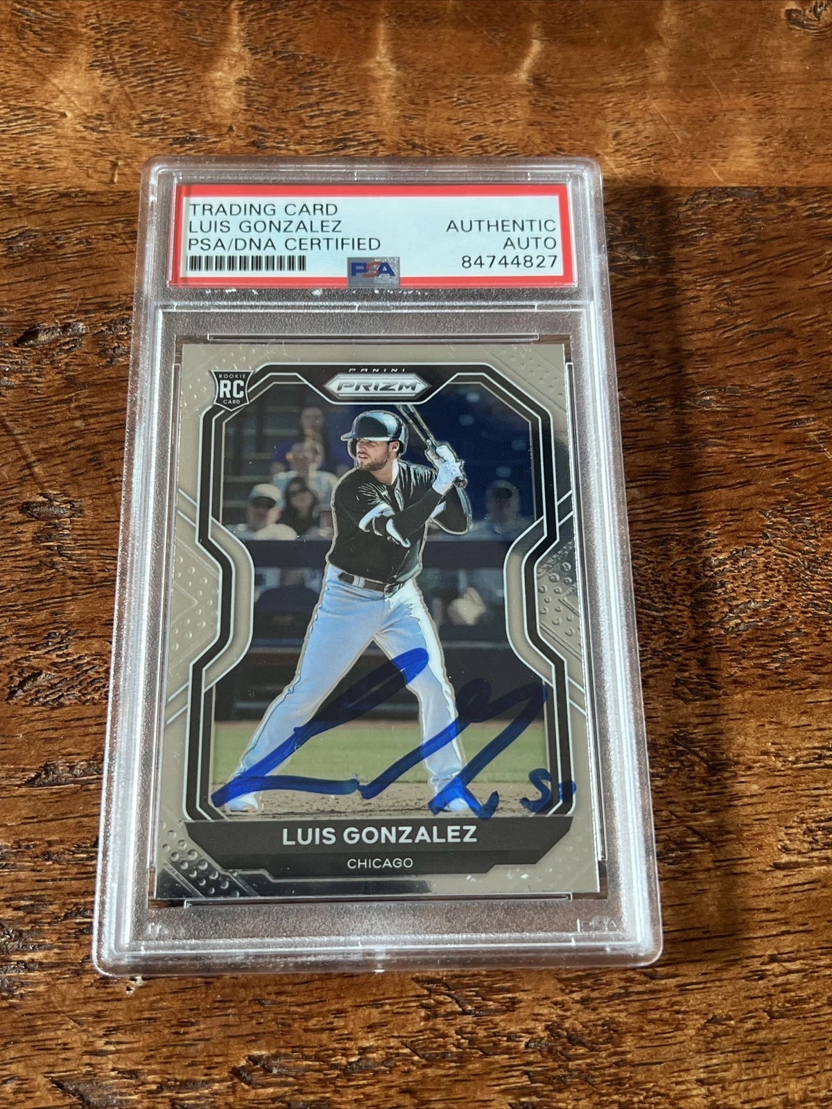 Luis Gonzalez IP Signed Prizm Rookie Card PSA DNA Coa Slab Giants Autographed