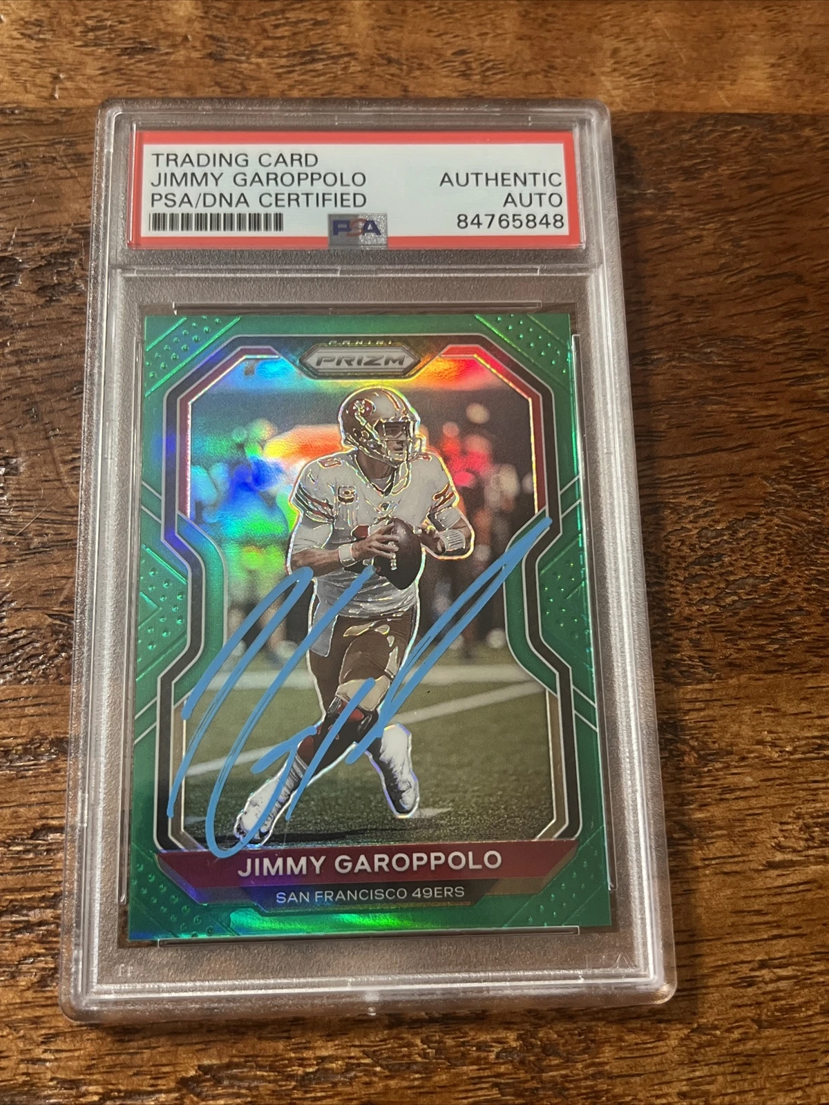 Jimmy Garoppolo IP Signed Prizm Card PSA DNA Coa Slab 49ers Autographed