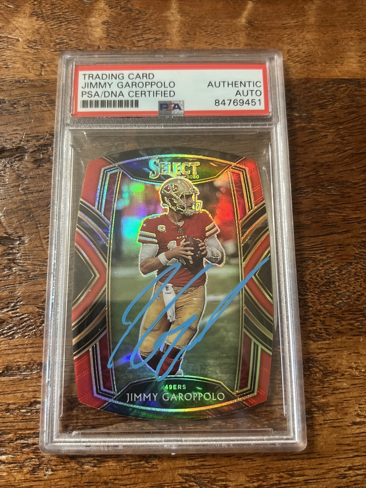 Jimmy Garoppolo IP Signed Select Card PSA DNA Coa Slab 49ers Autographed
