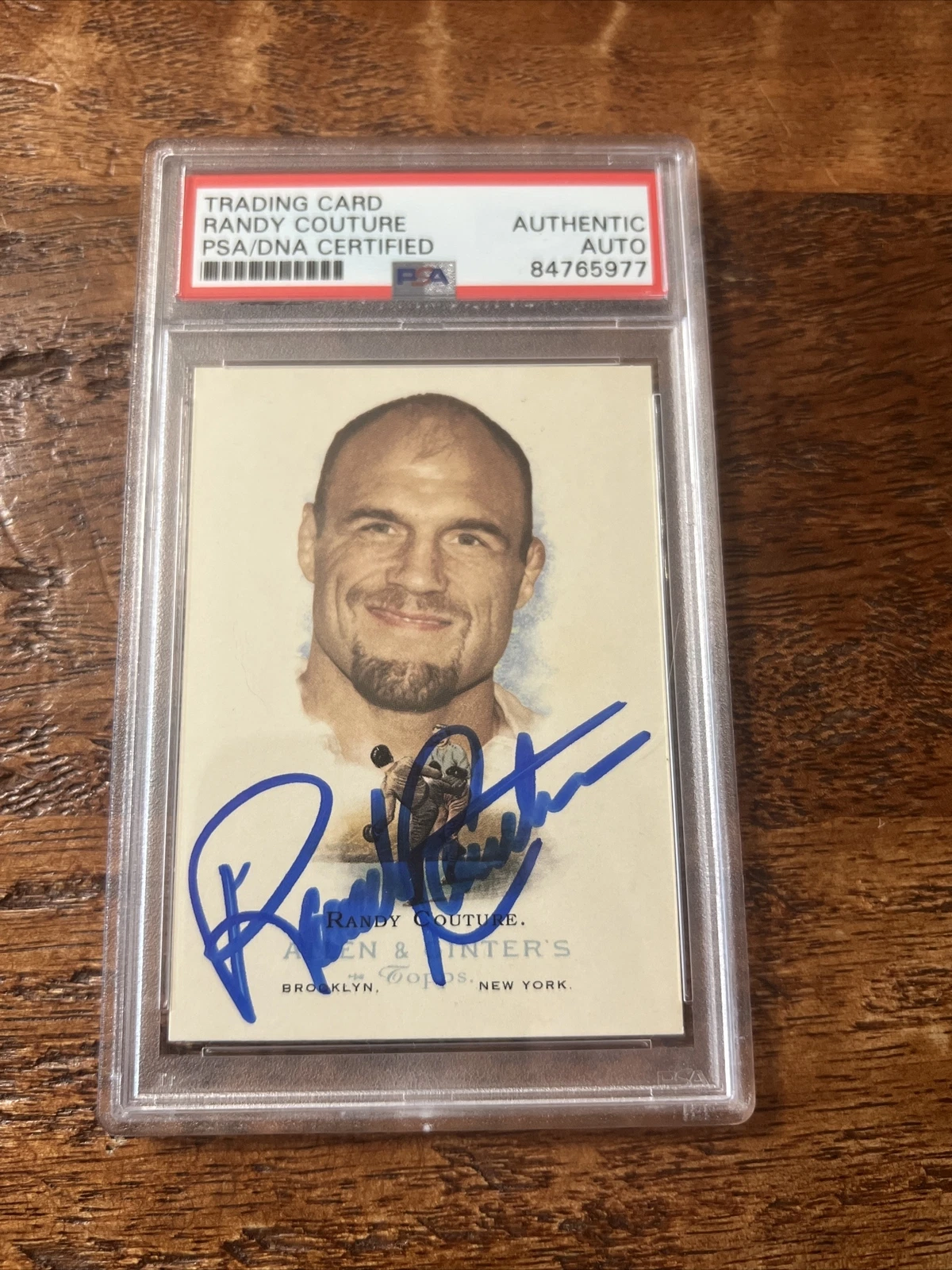 Randy Couture IP Signed Allen & Ginter Card Psa Dna Coa Slabbed Autographed UFC